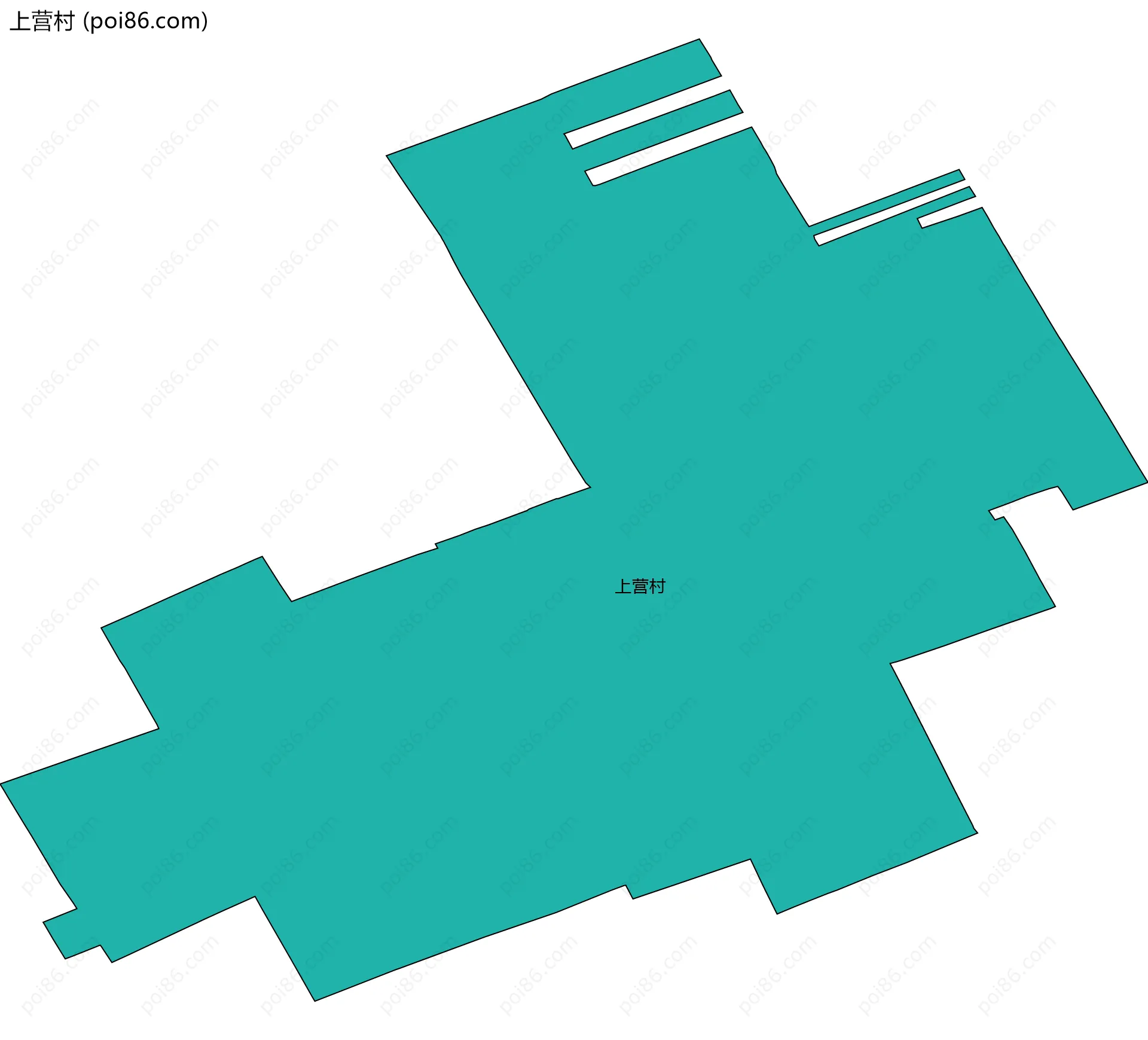 上营村边界地图