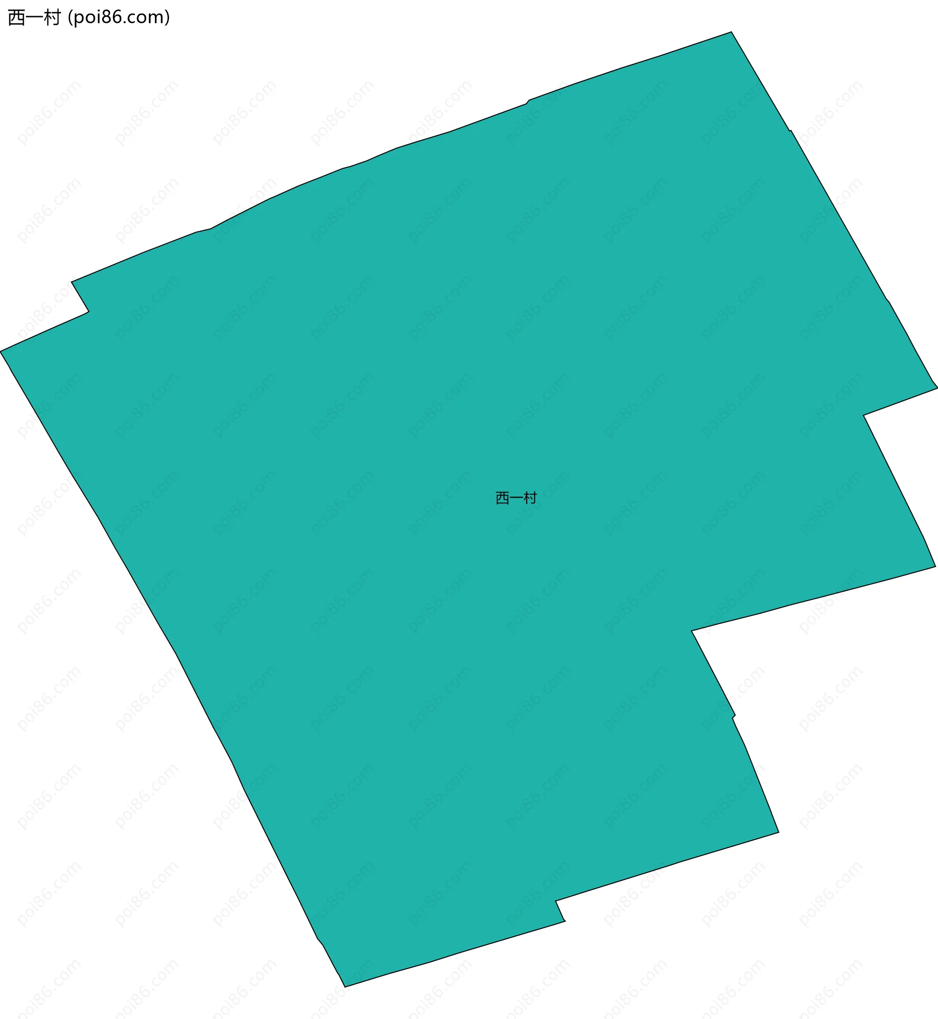 西一村边界地图