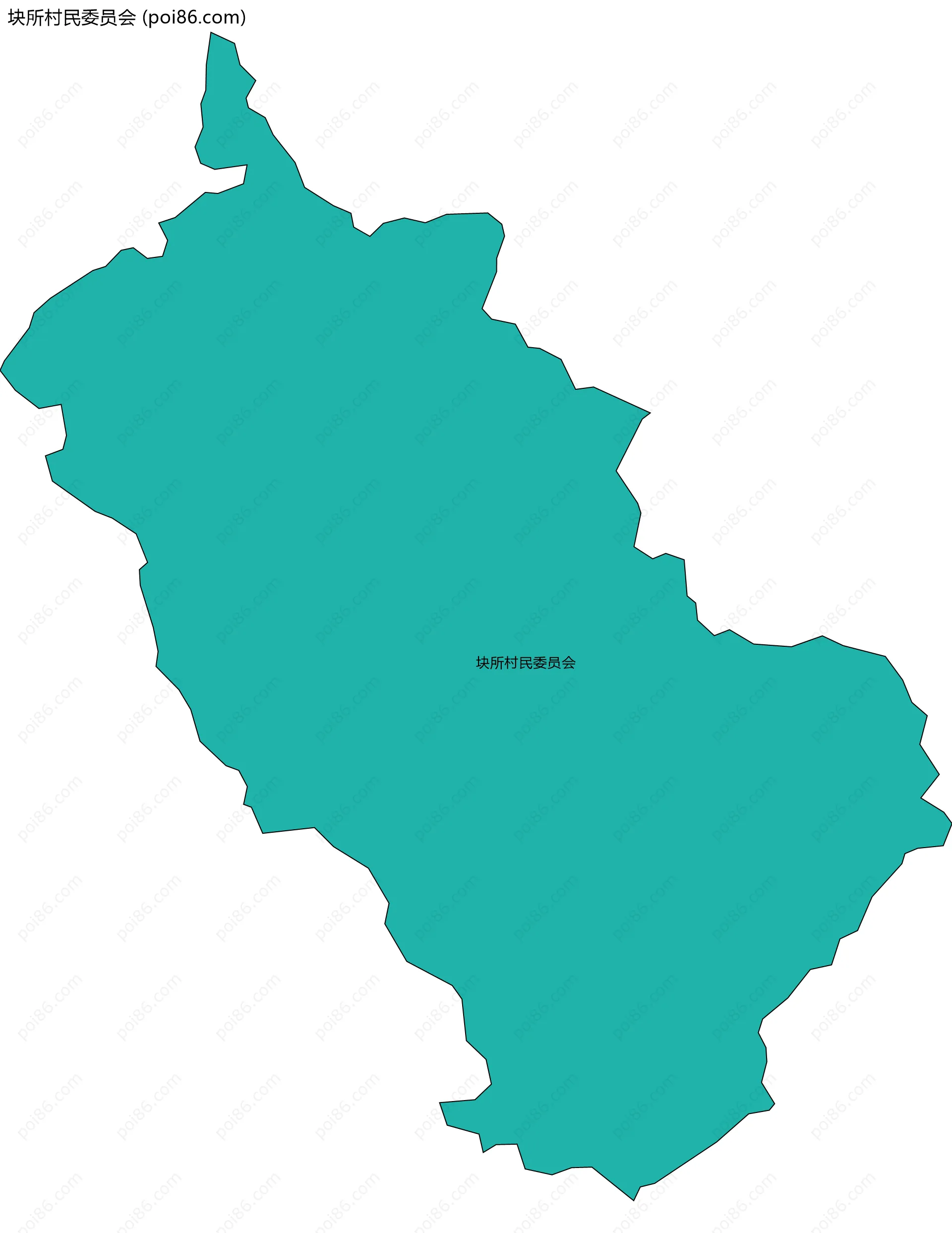 块所村民委员会边界地图