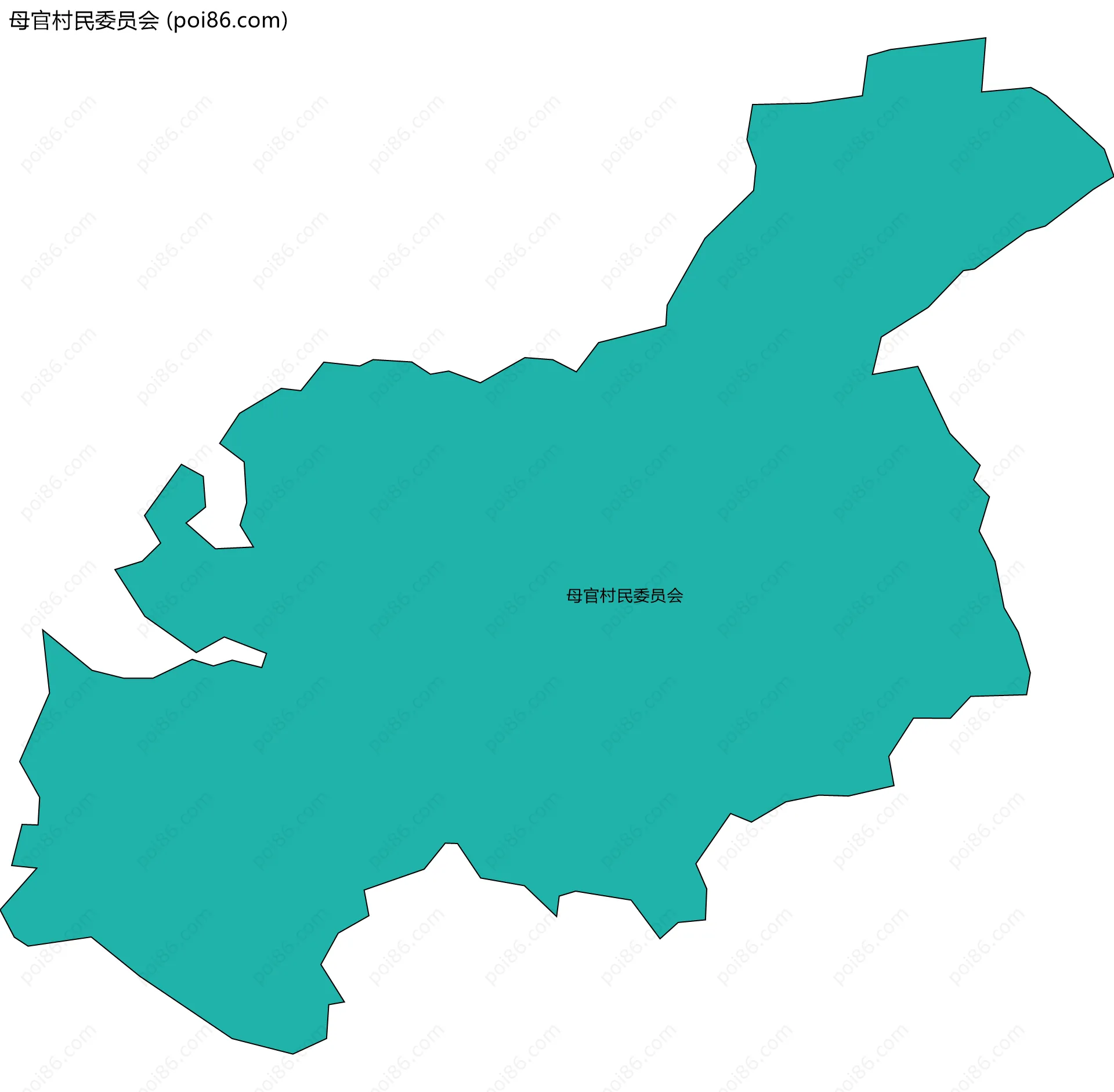 母官村民委员会边界地图
