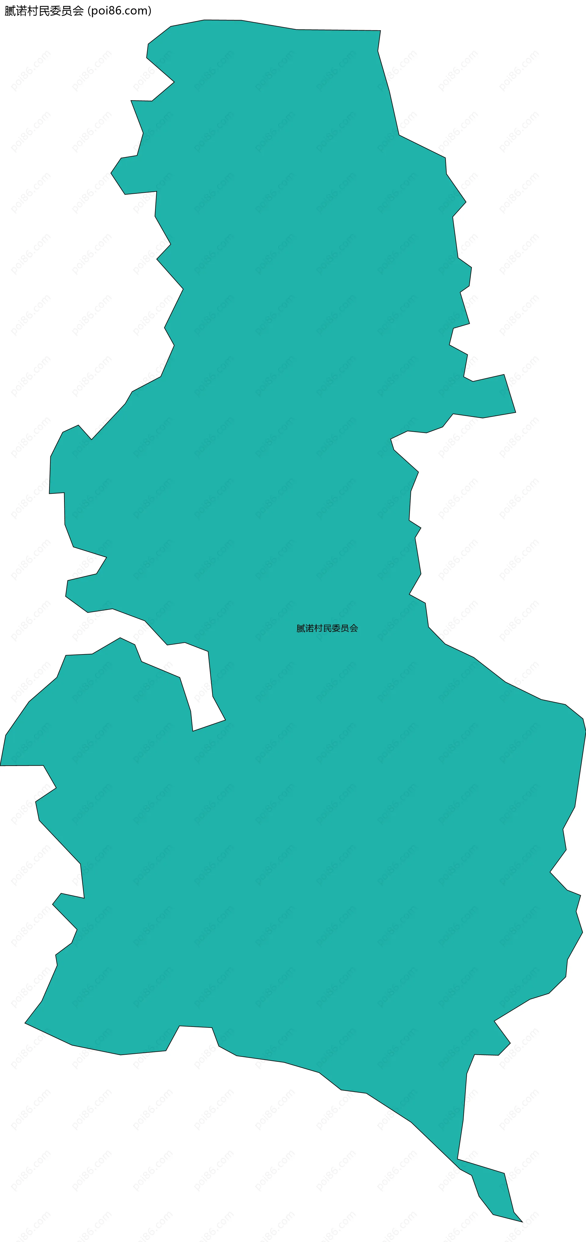 腻诺村民委员会边界地图
