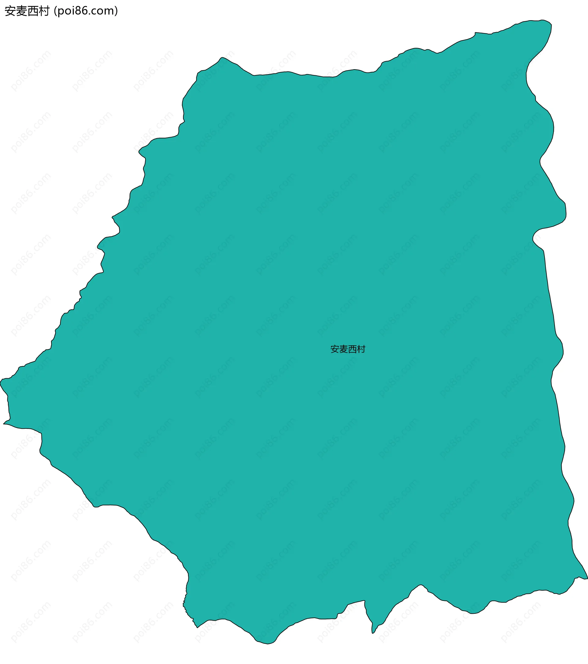 安麦西村边界地图