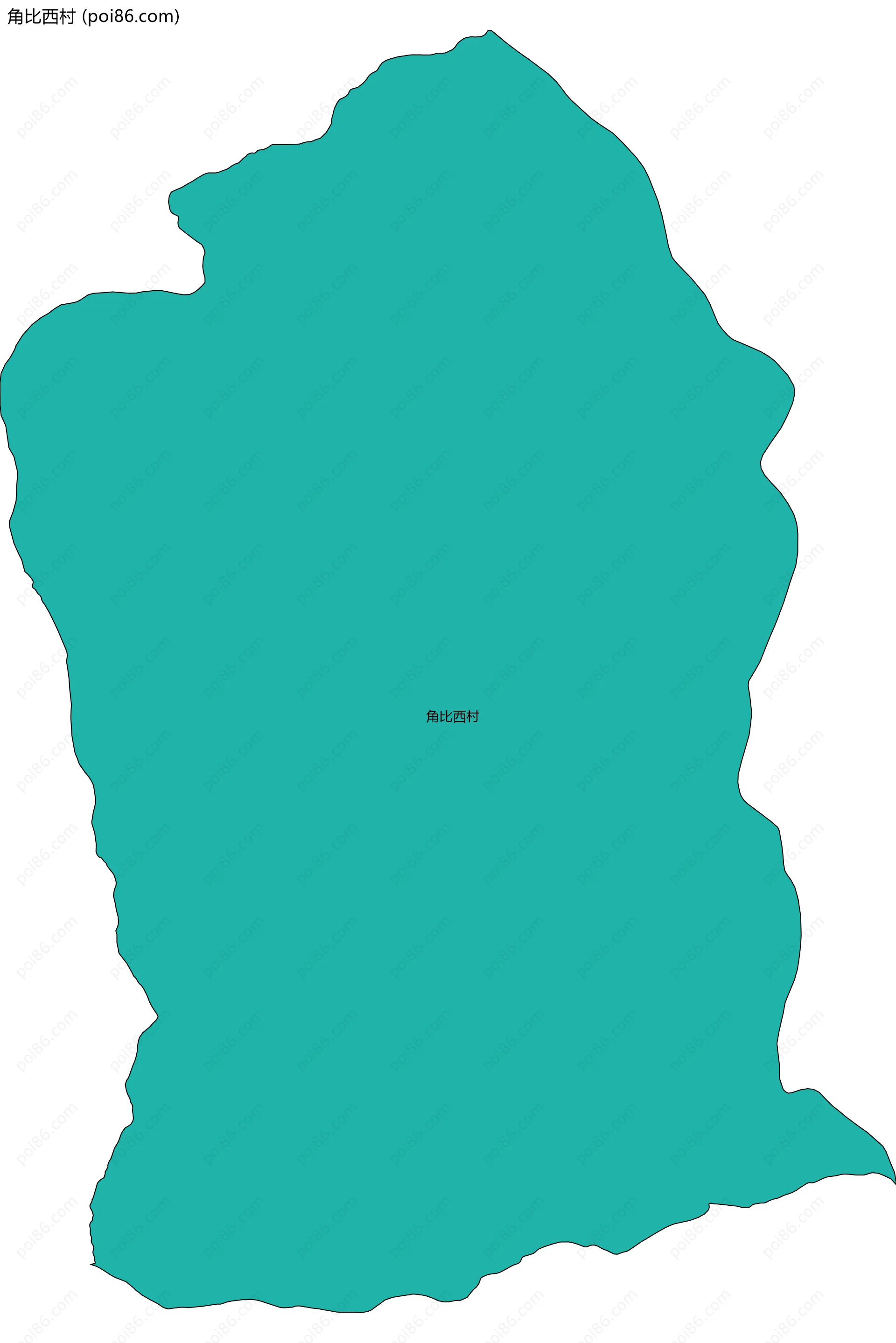 角比西村边界地图
