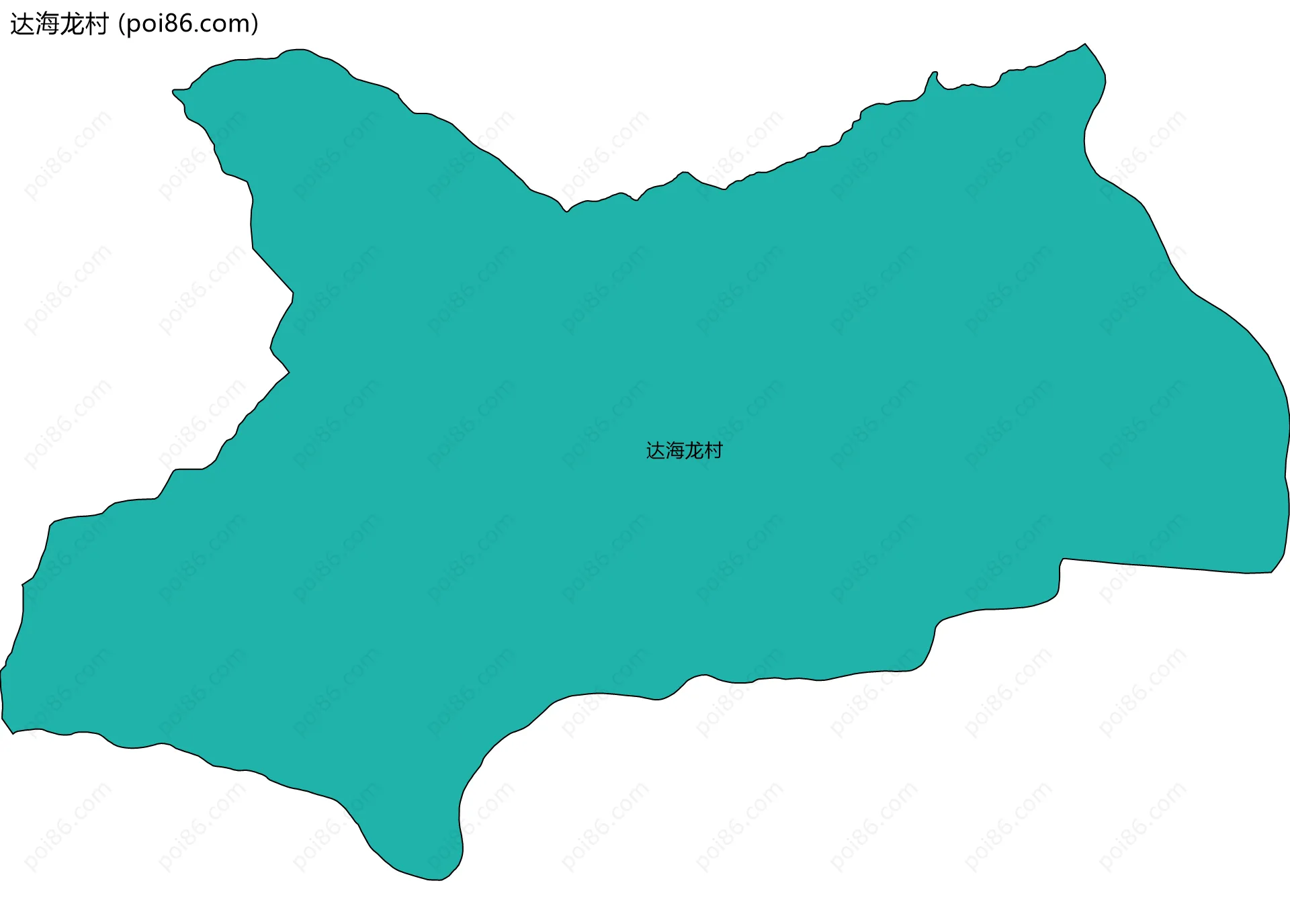 达海龙村边界地图