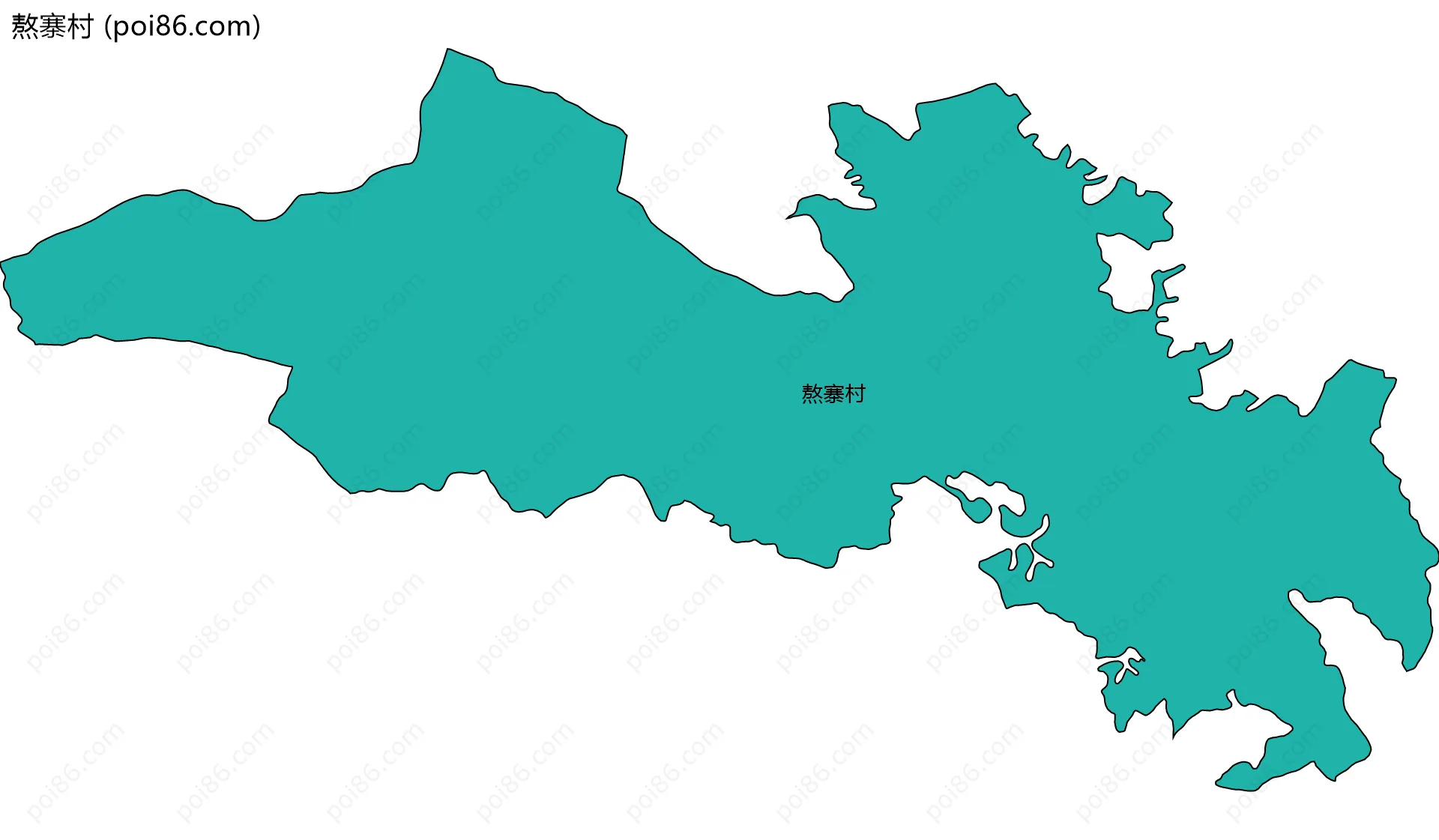 熬寨村边界地图