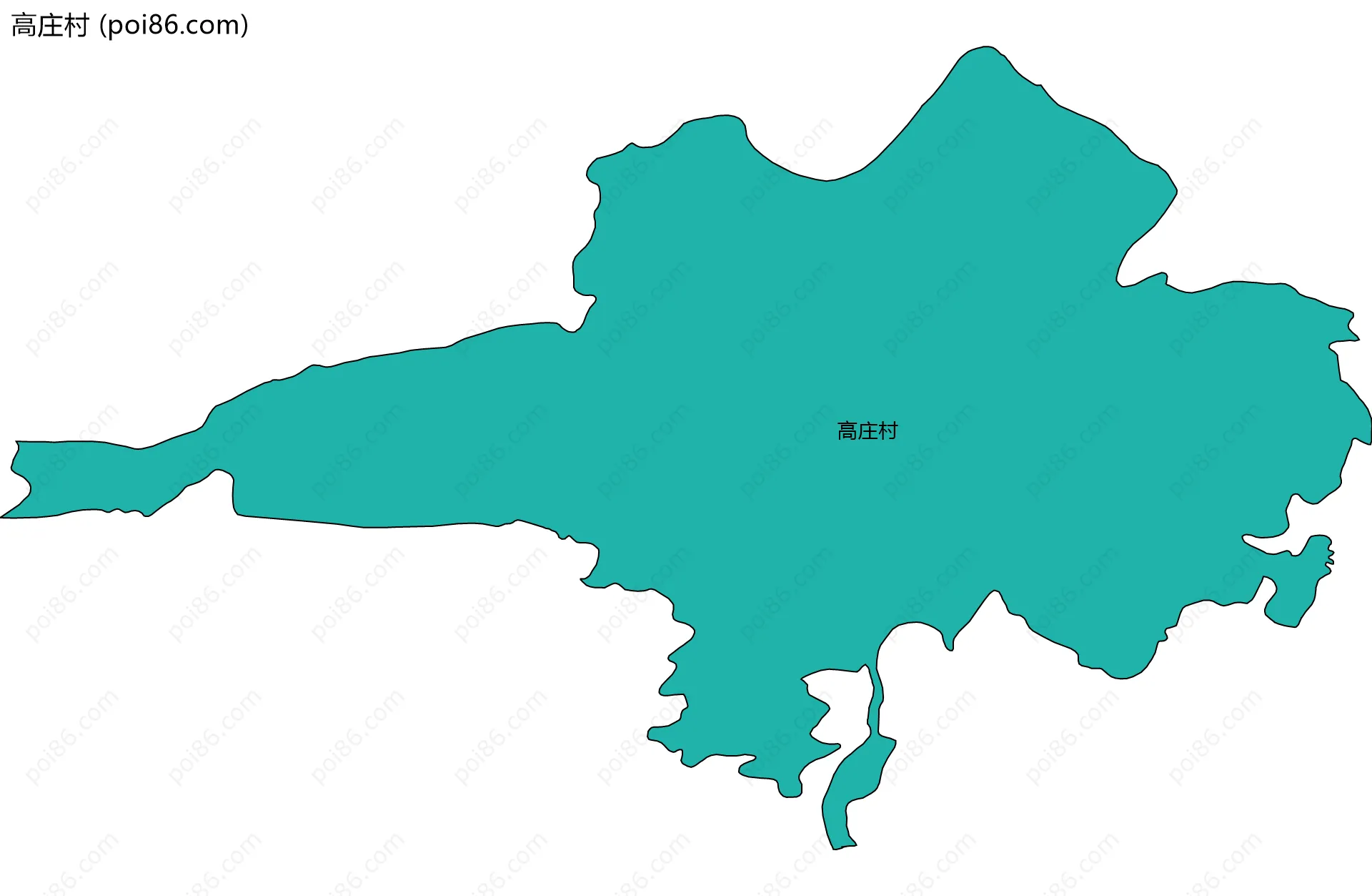 高庄村边界地图
