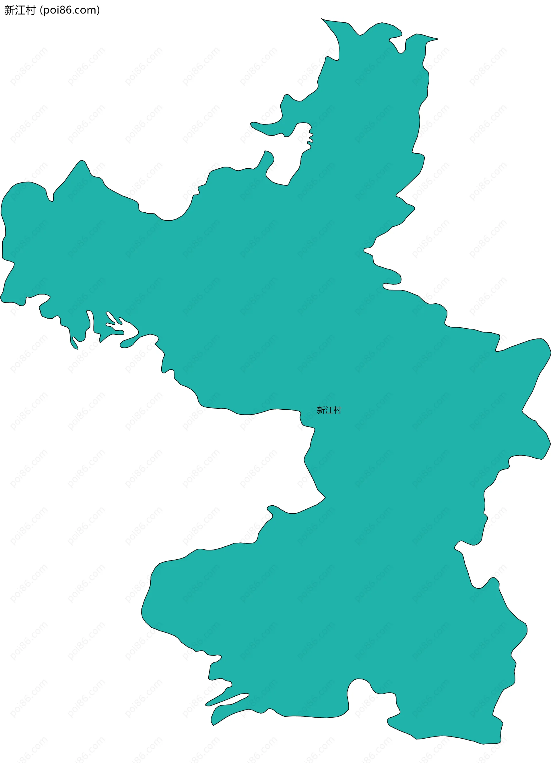 新江村边界地图