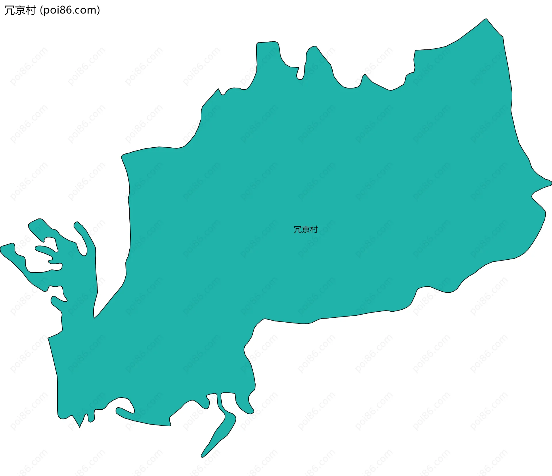 冗京村边界地图