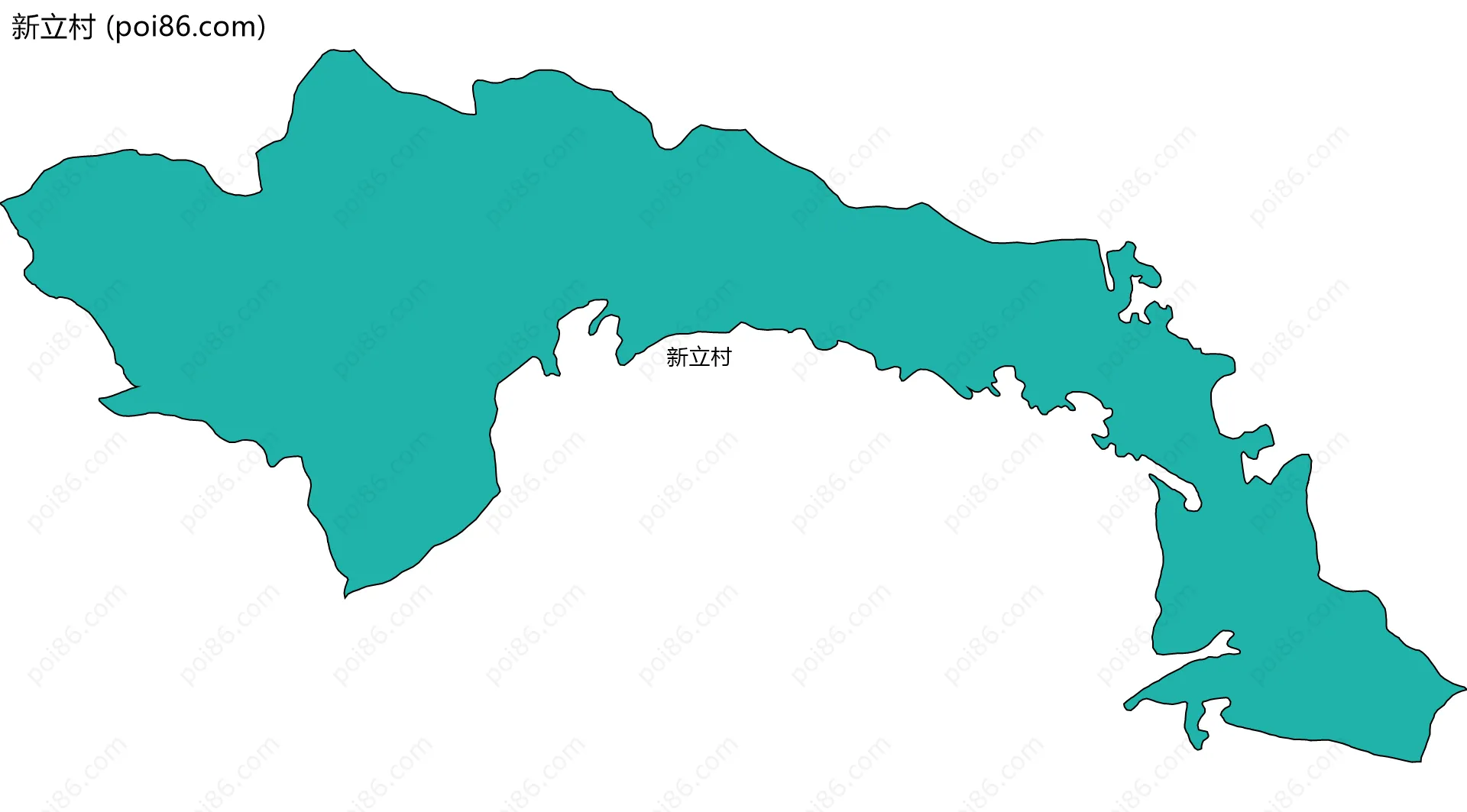 新立村边界地图