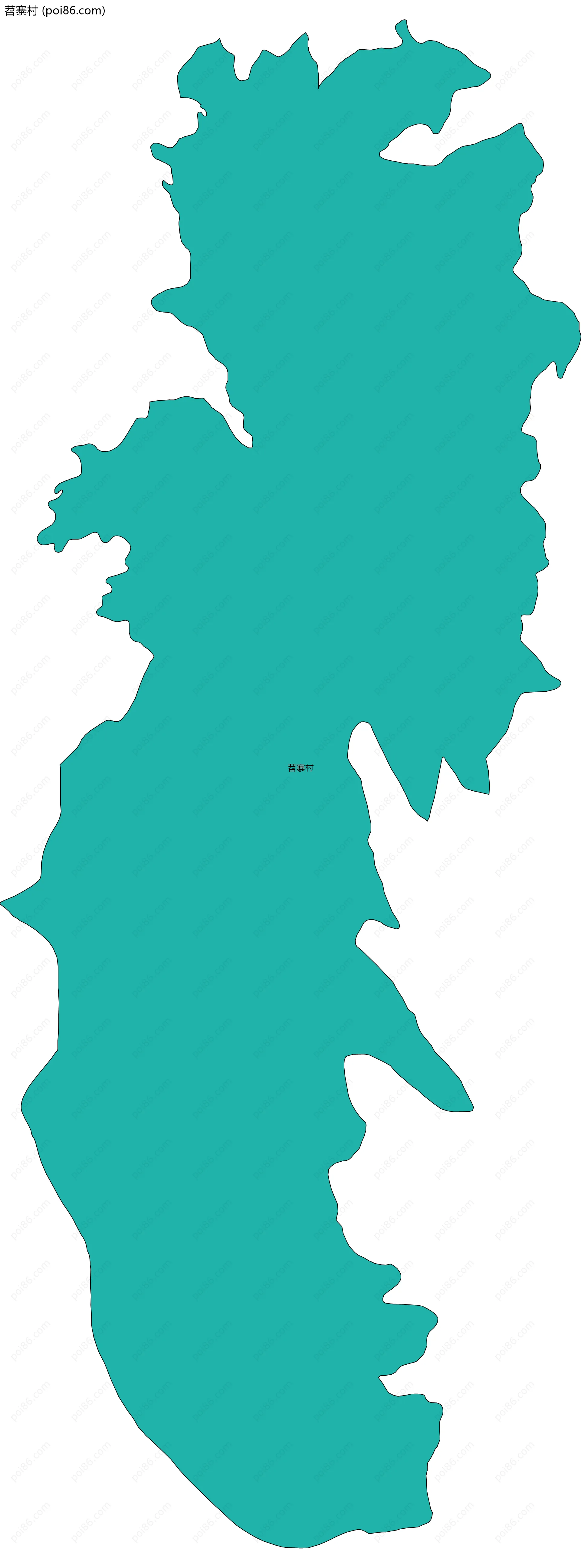 苕寨村边界地图