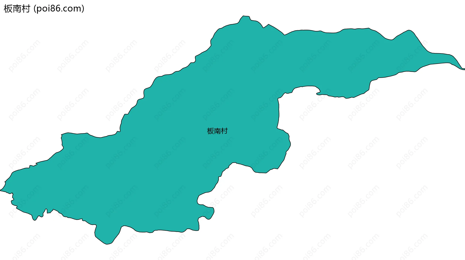 板南村边界地图