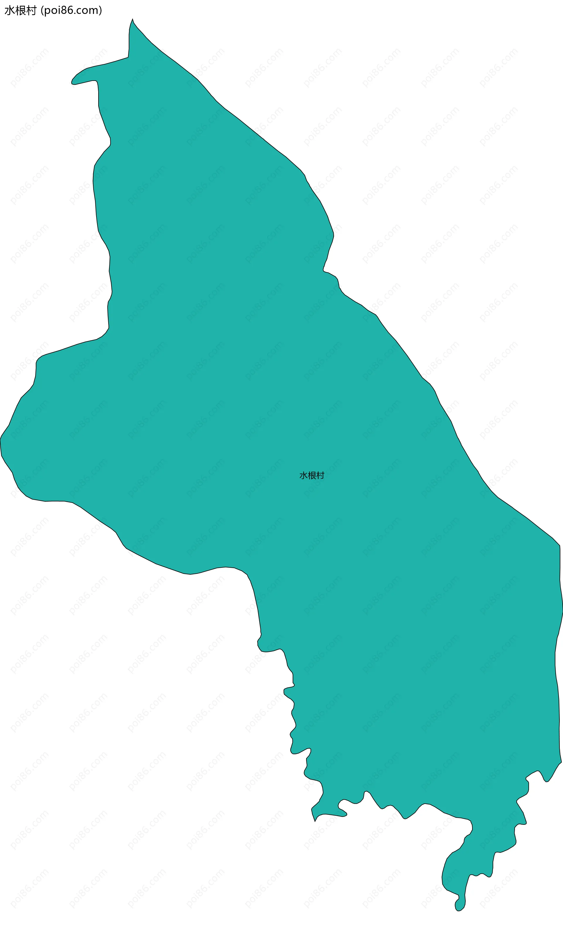水根村边界地图