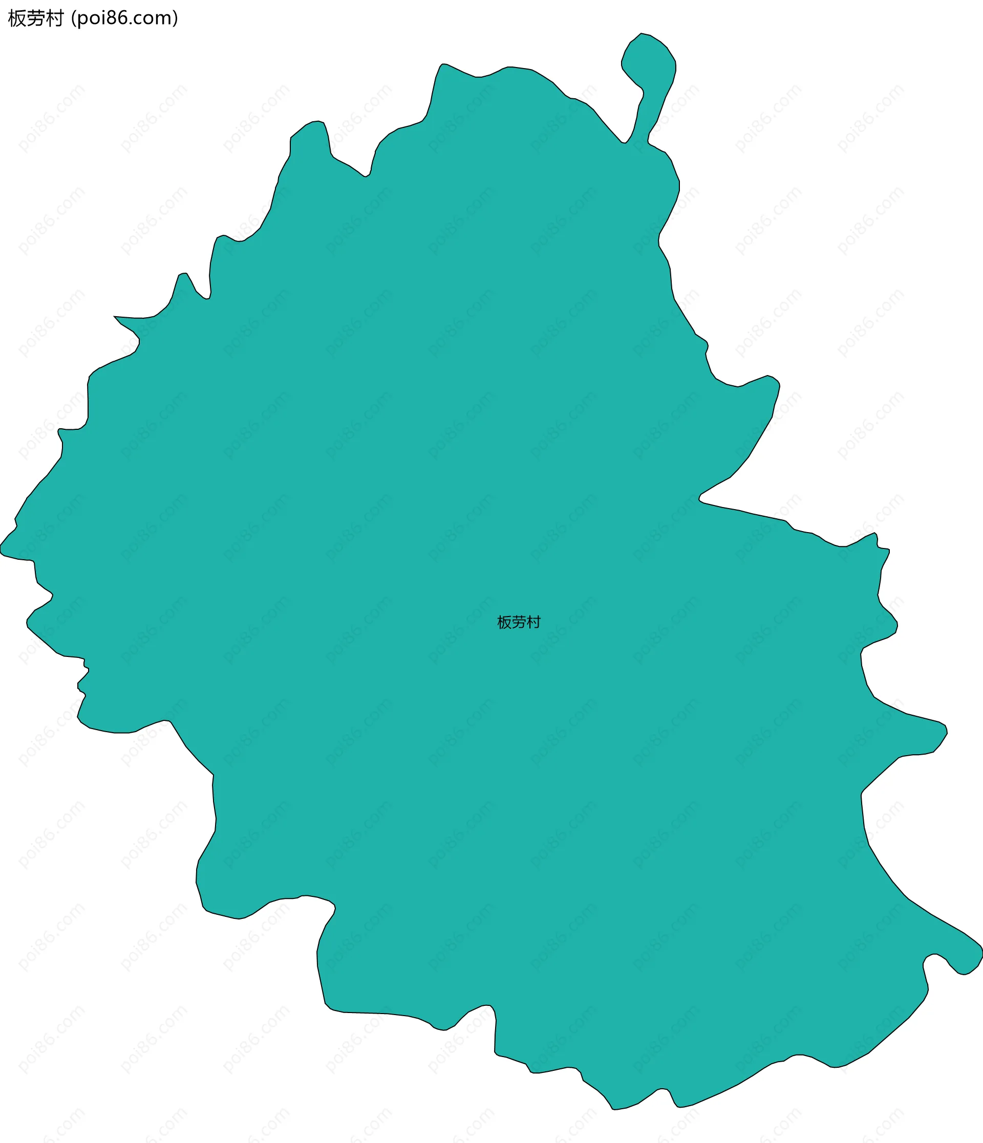 板劳村边界地图