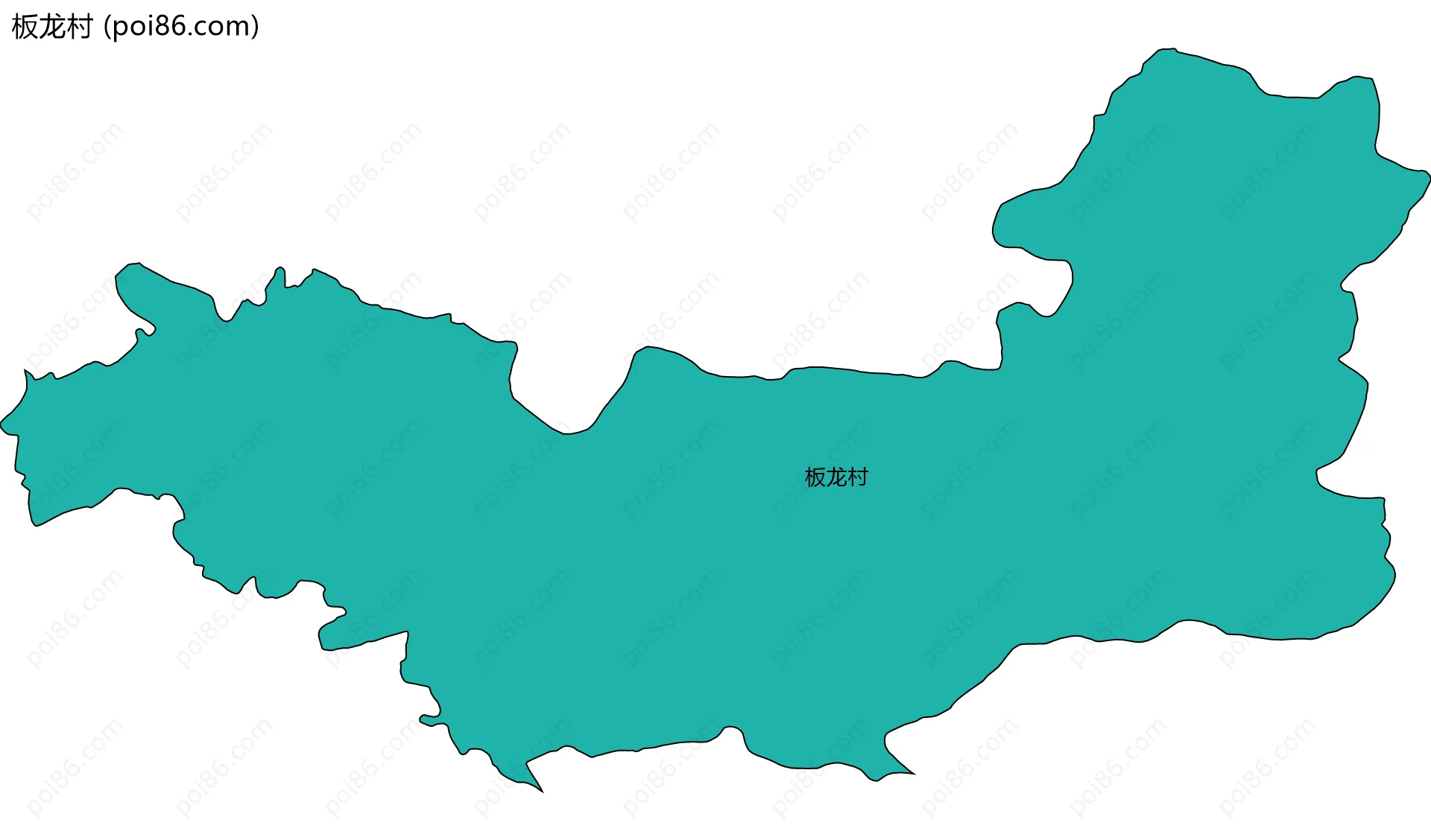 板龙村边界地图