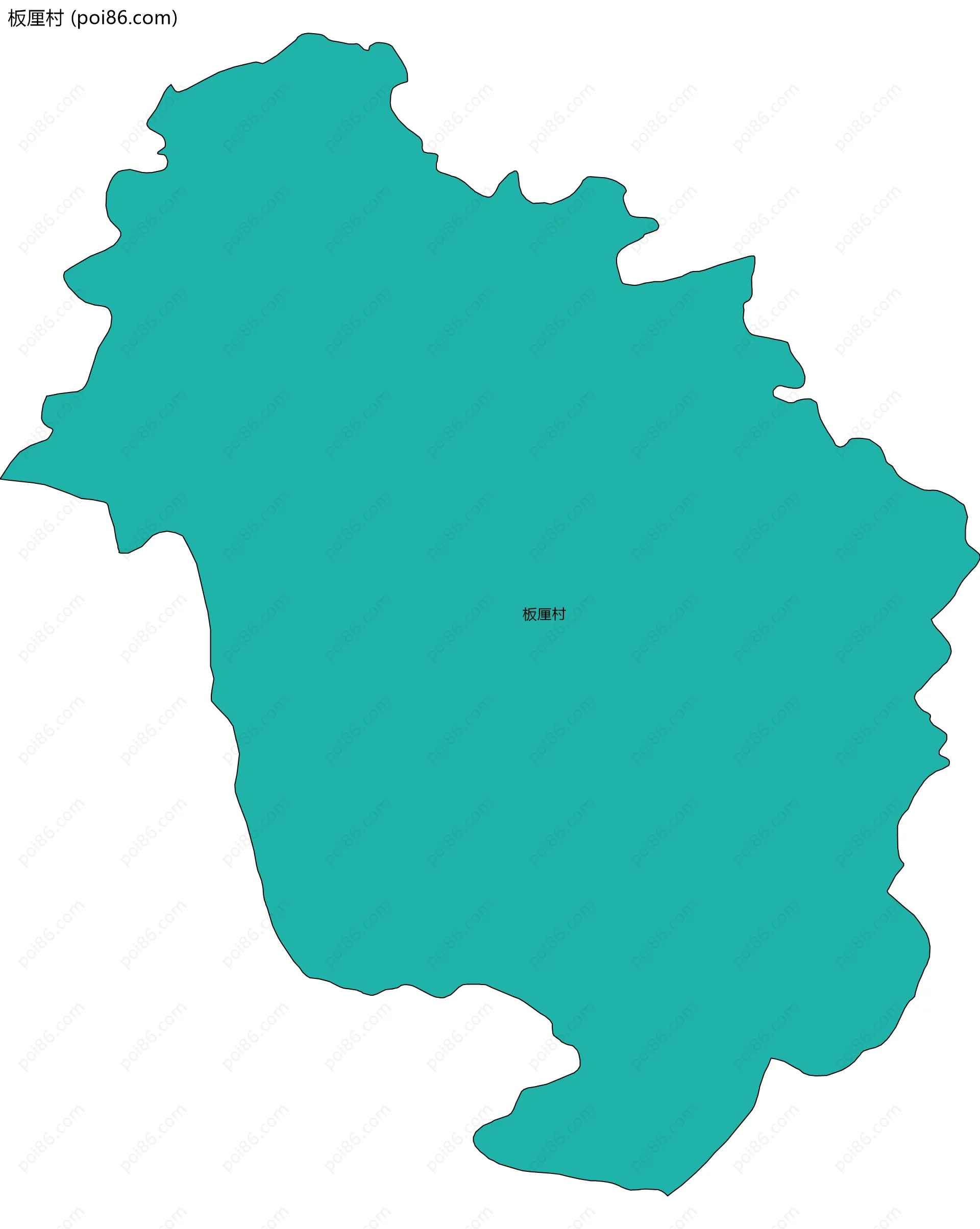 板厘村边界地图