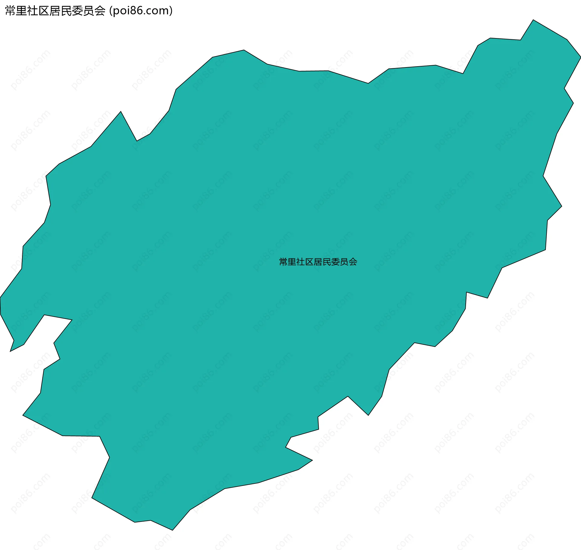 常里社区居民委员会边界地图