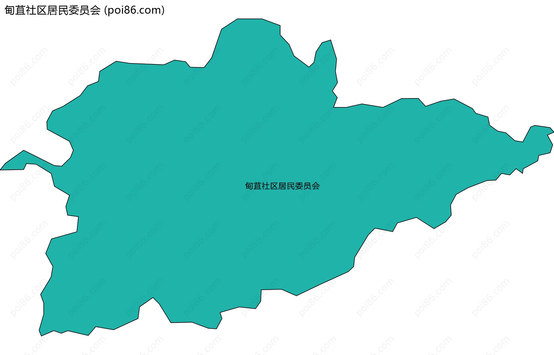 甸苴社区居民委员会边界地图