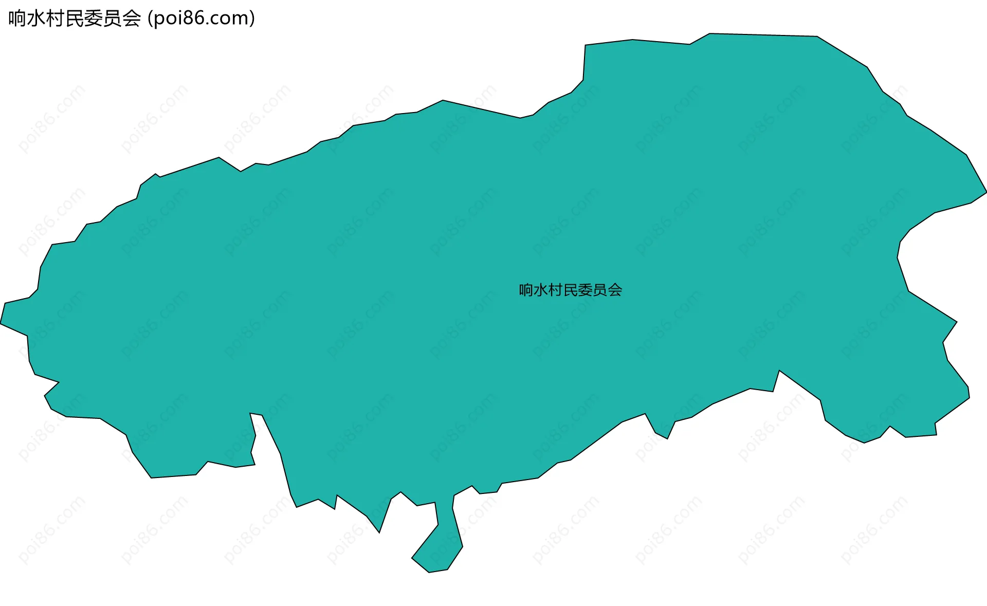 响水村民委员会边界地图
