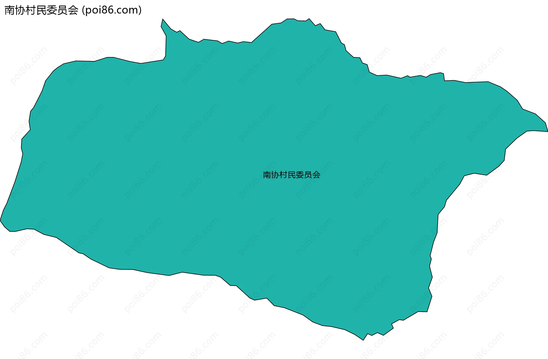 南协村民委员会边界地图