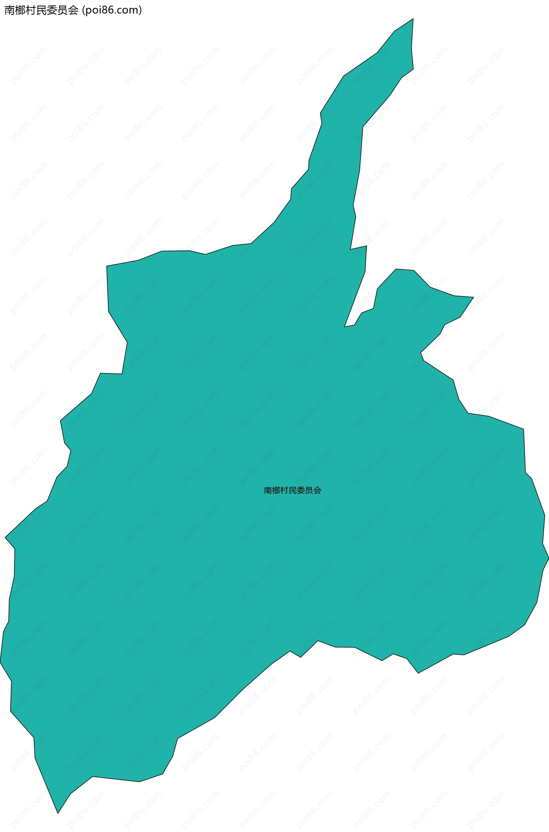 南榔村民委员会边界地图