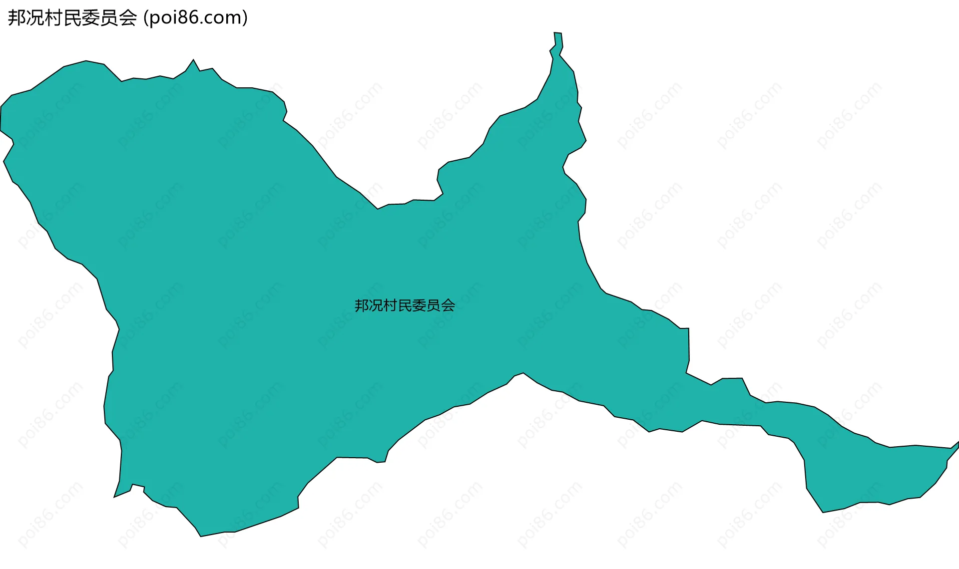 邦况村民委员会边界地图