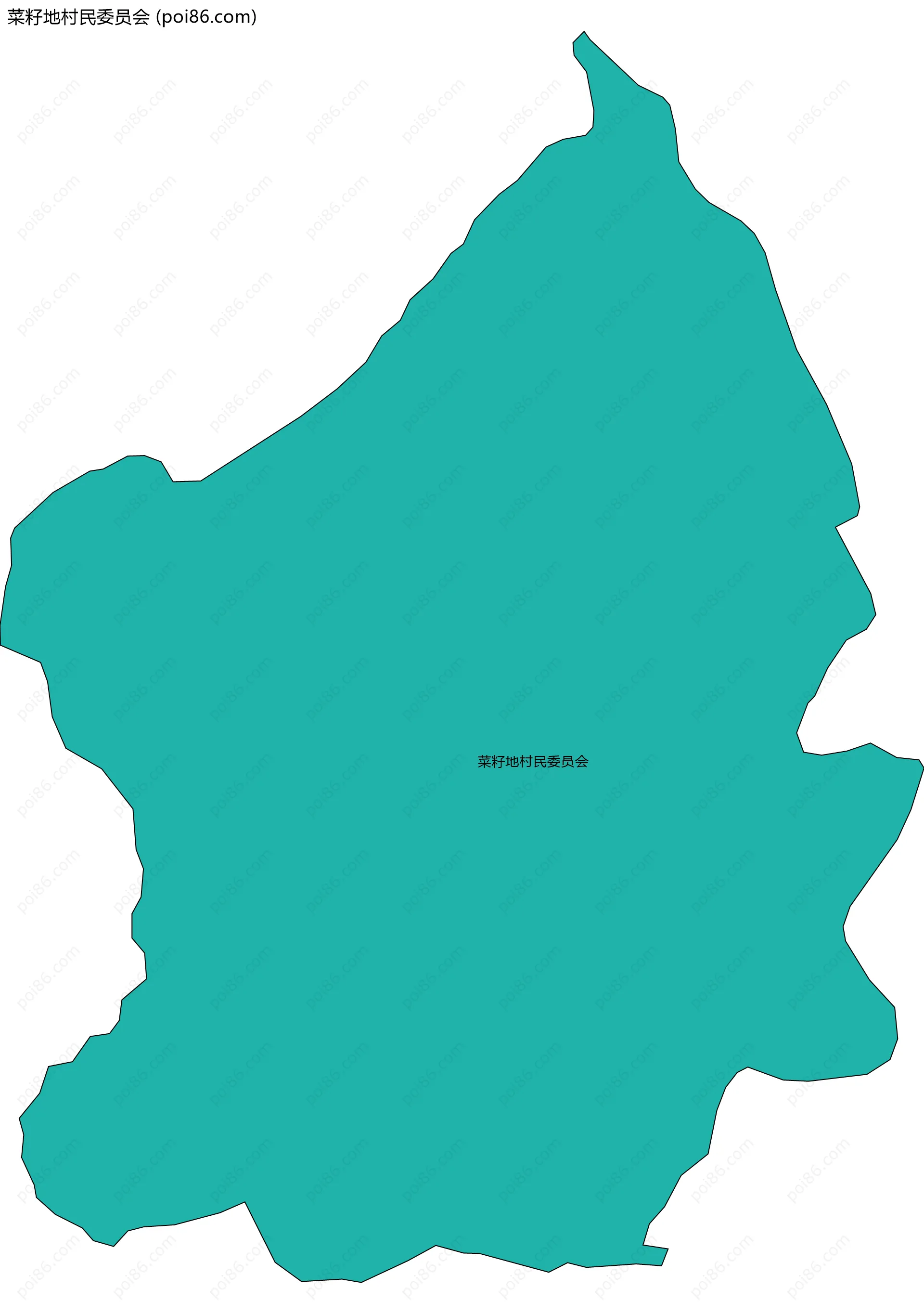 菜籽地村民委员会边界地图