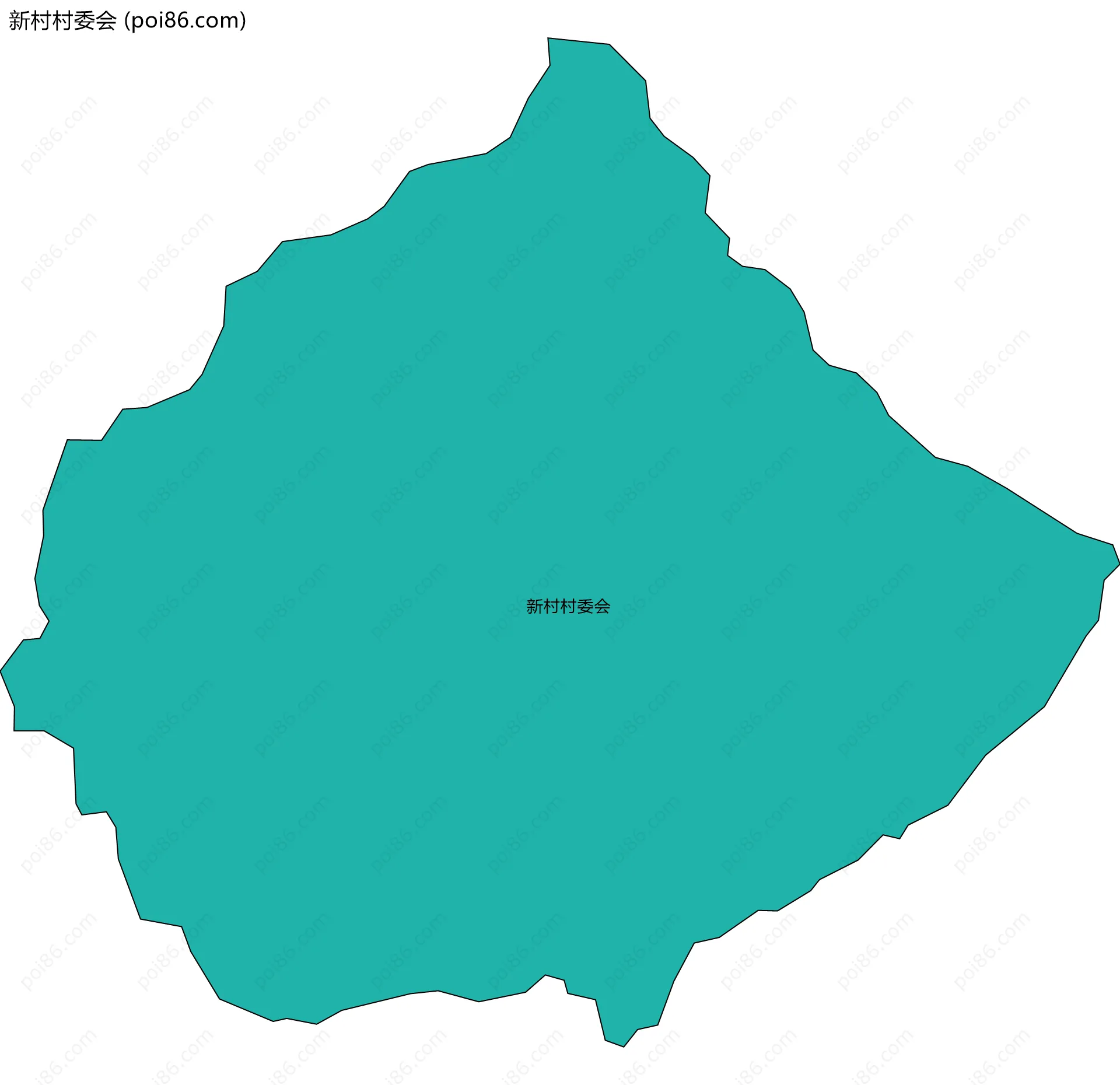 新村村委会边界地图