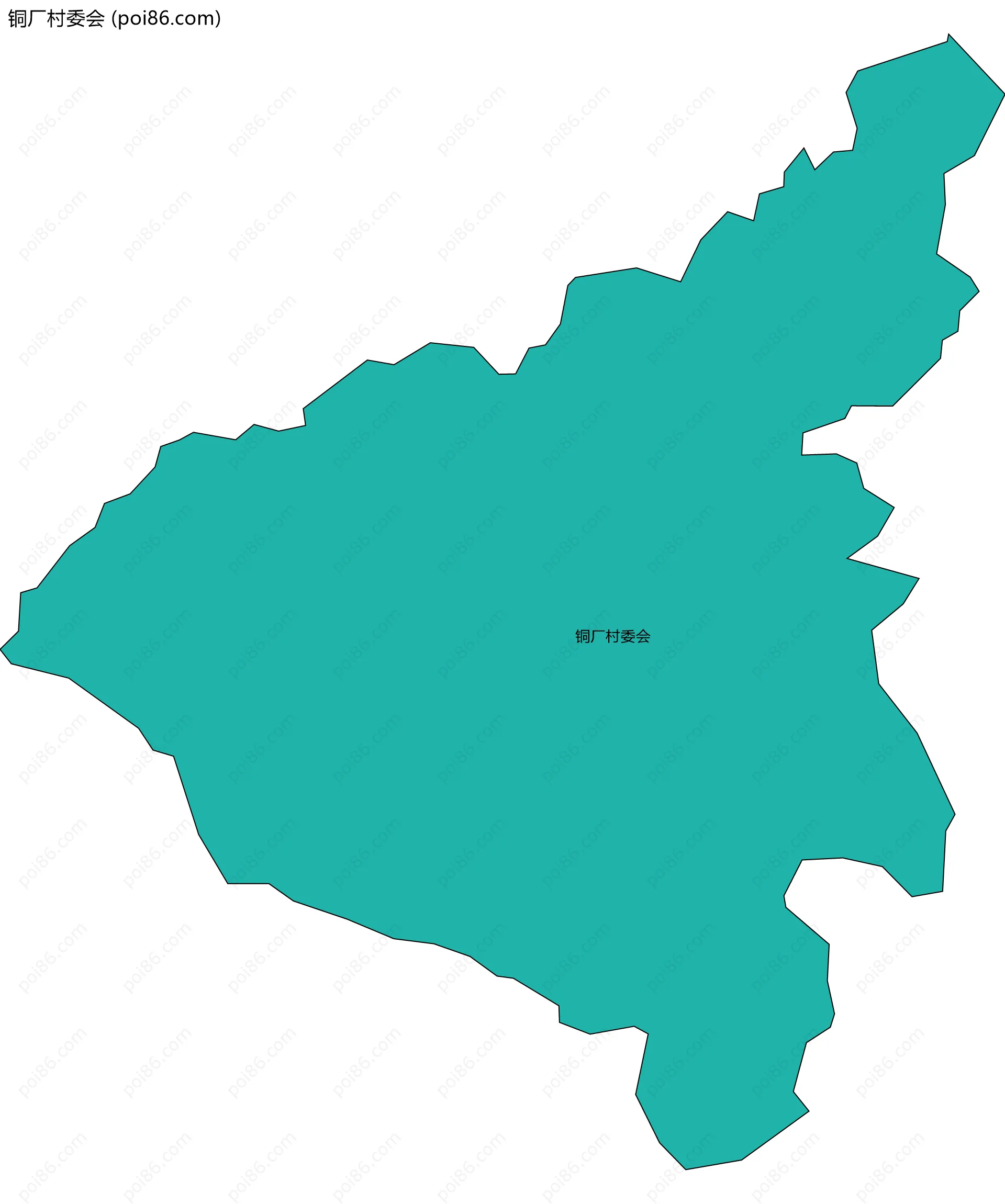 铜厂村委会边界地图