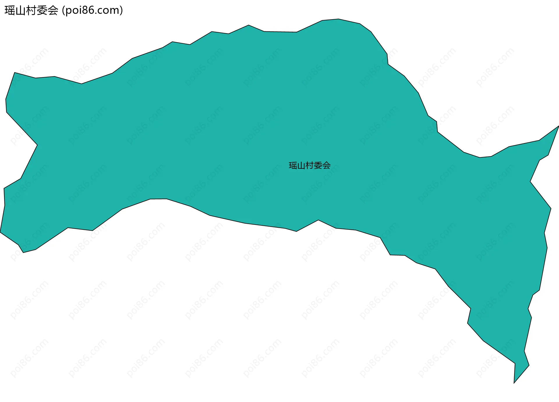 瑶山村委会边界地图