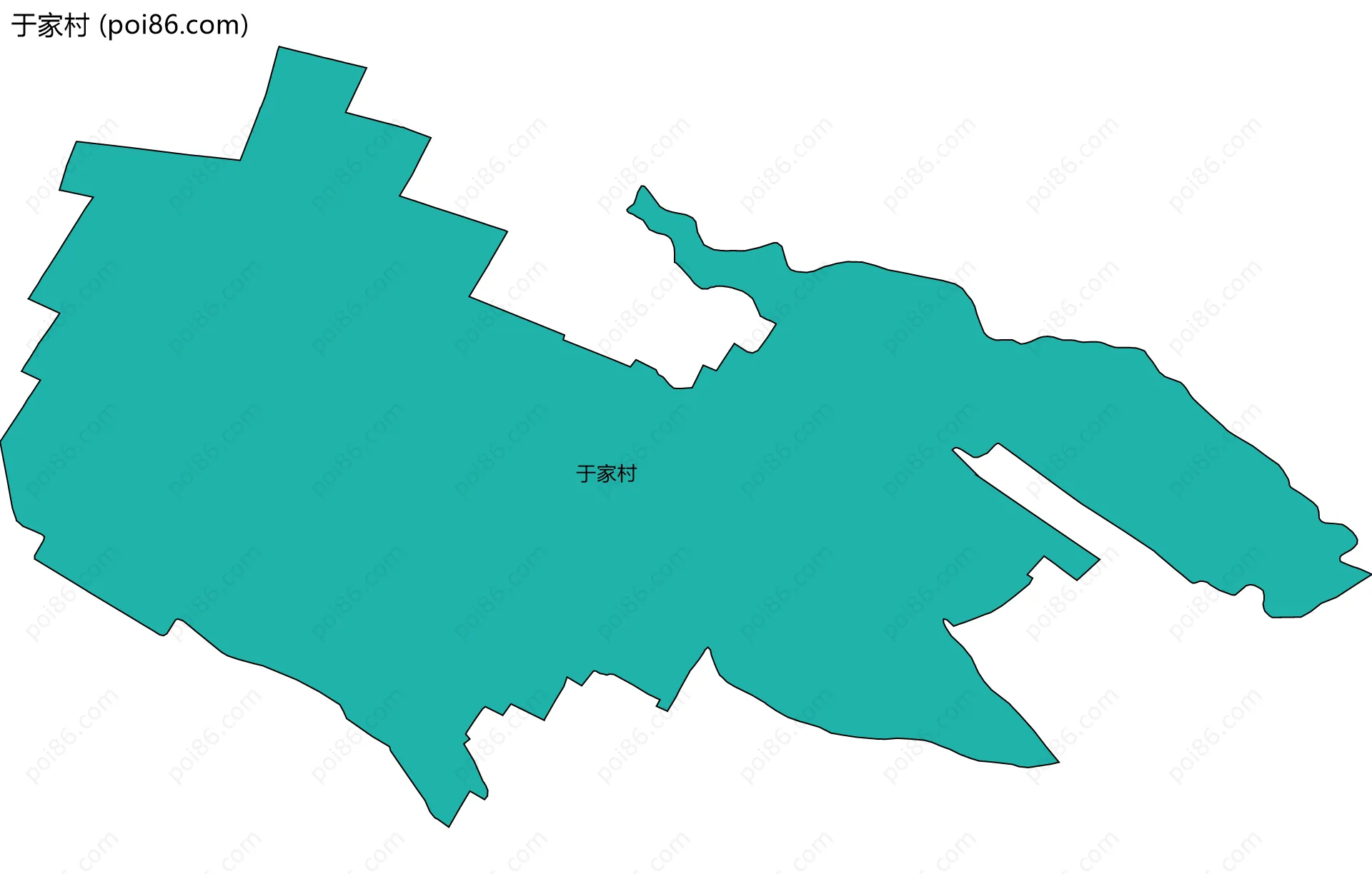 于家村边界地图
