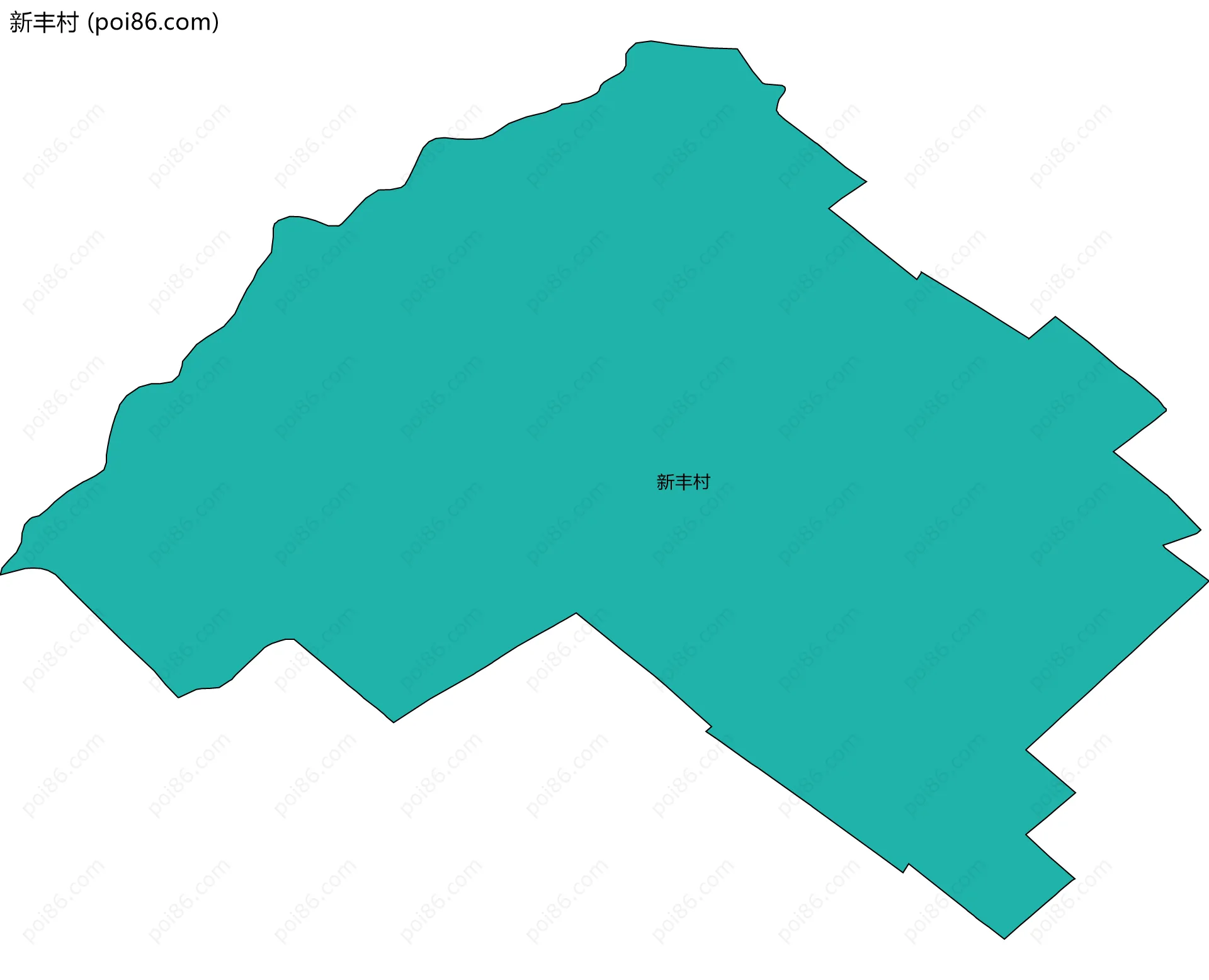 新丰村边界地图