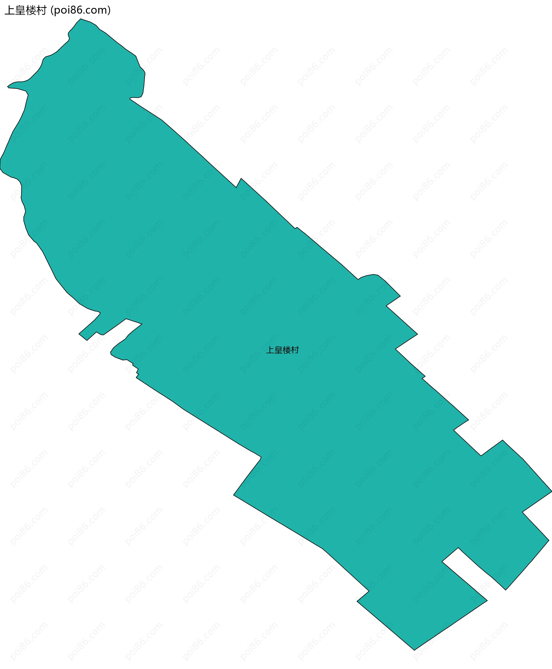 上皇楼村边界地图