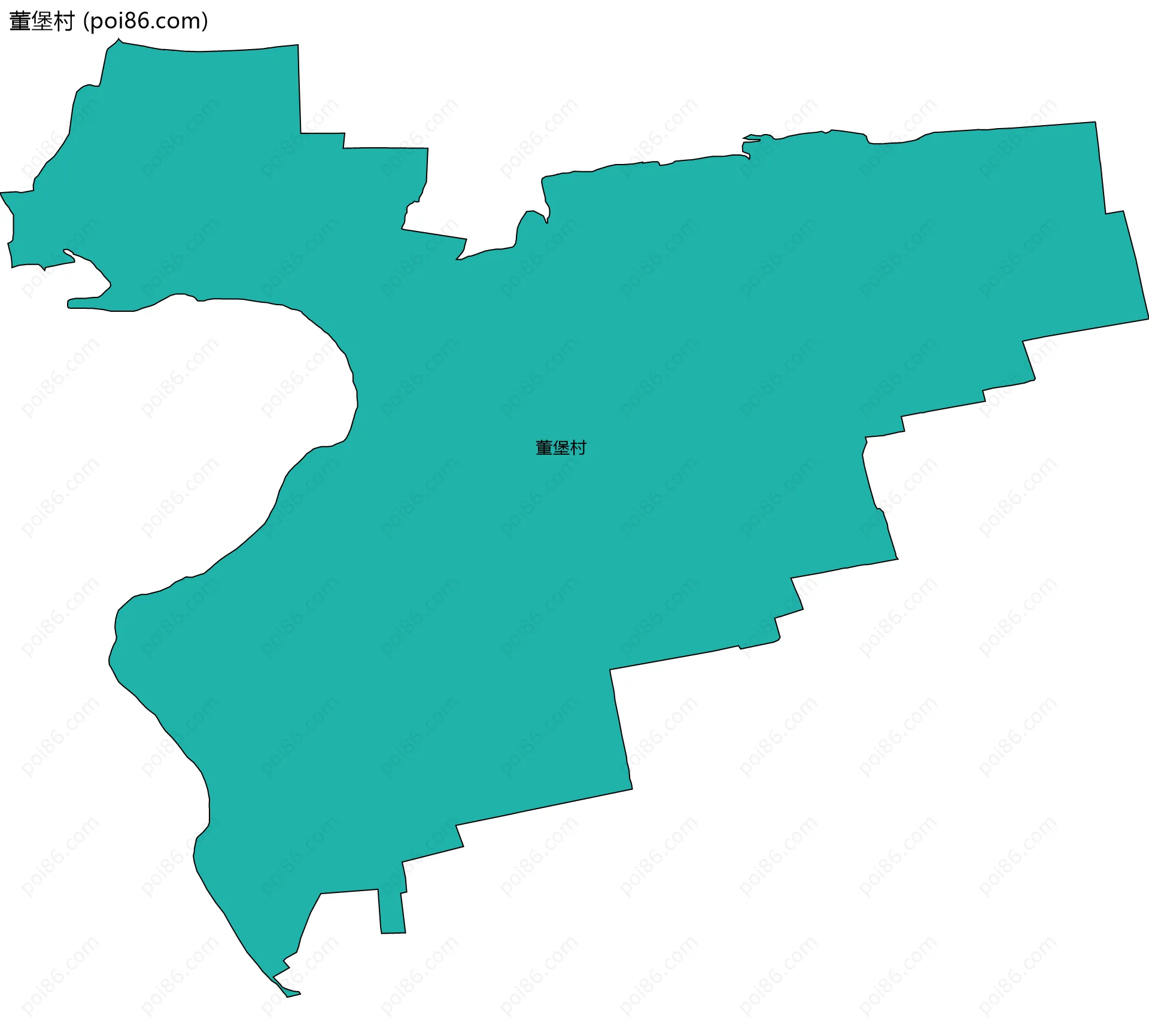 董堡村边界地图