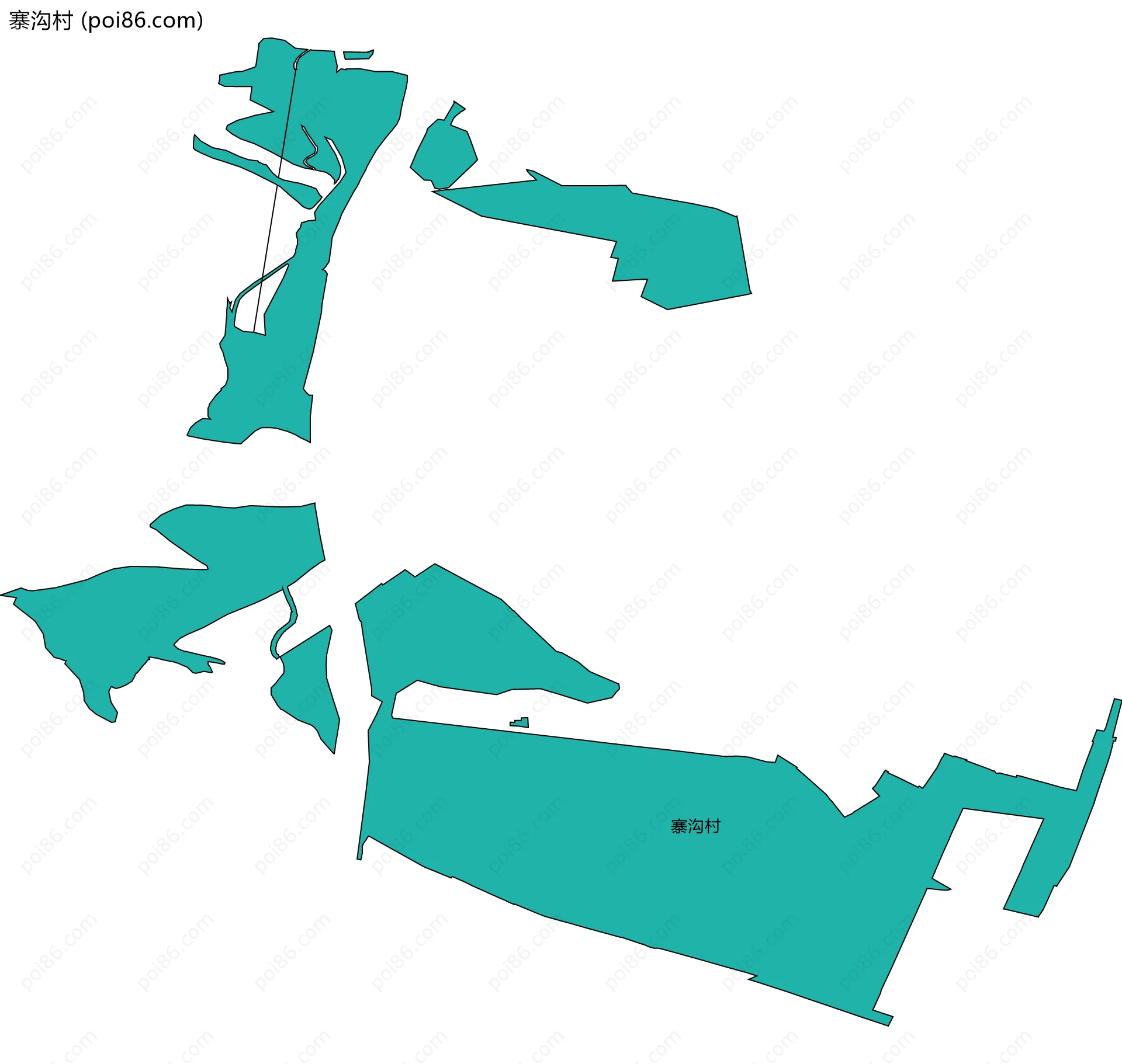 寨沟村边界地图