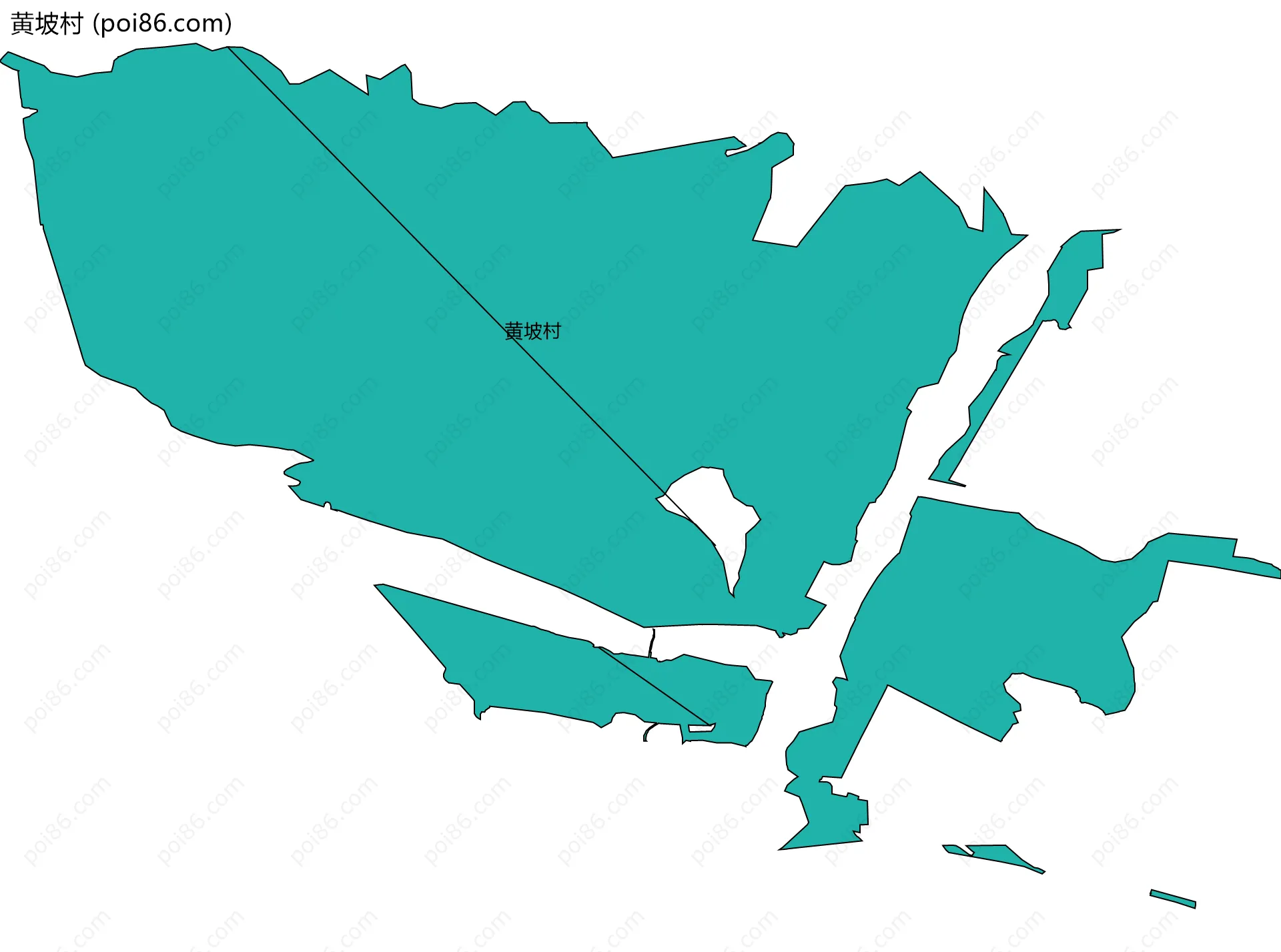 黄坡村边界地图