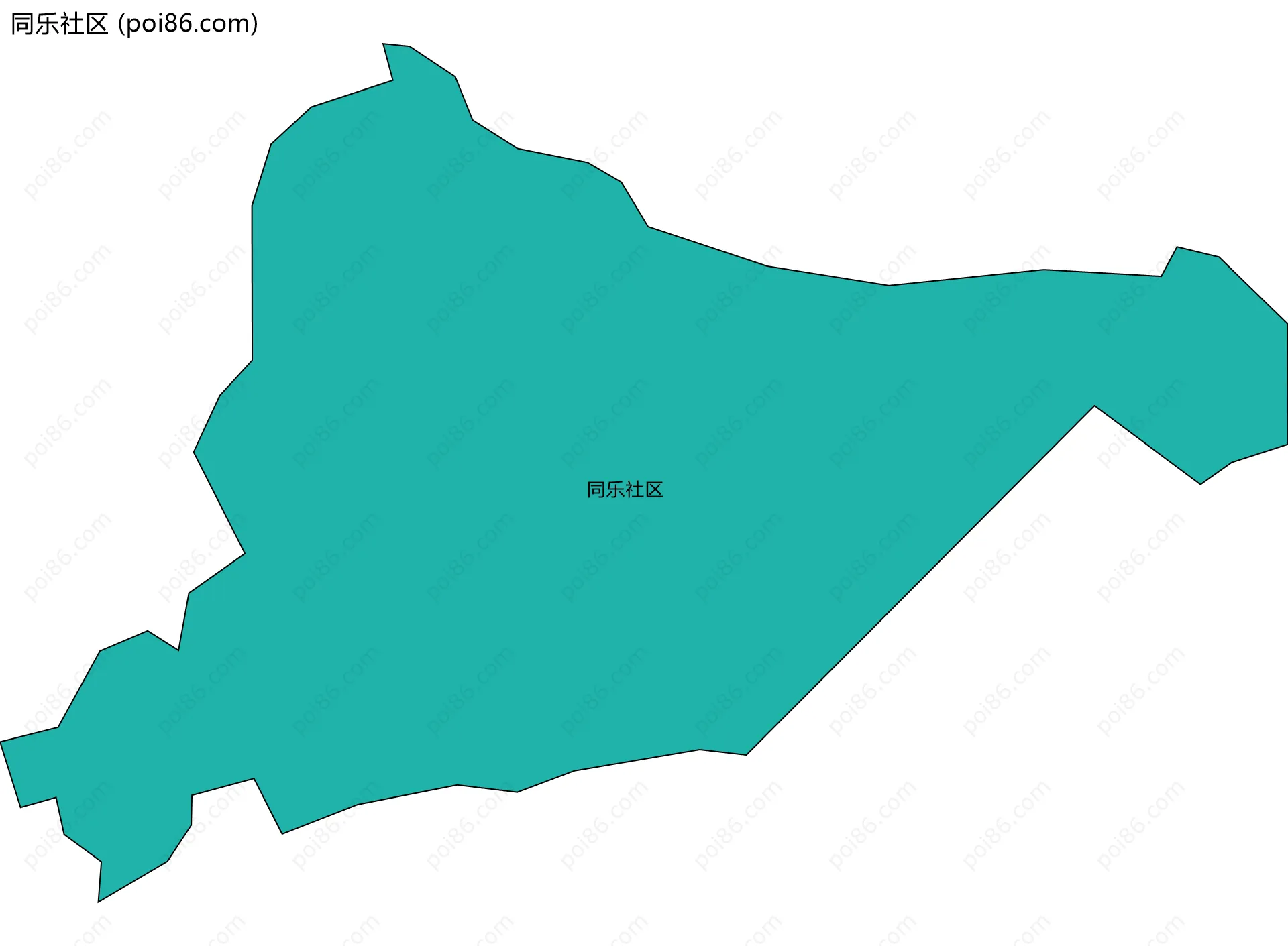 同乐社区边界地图
