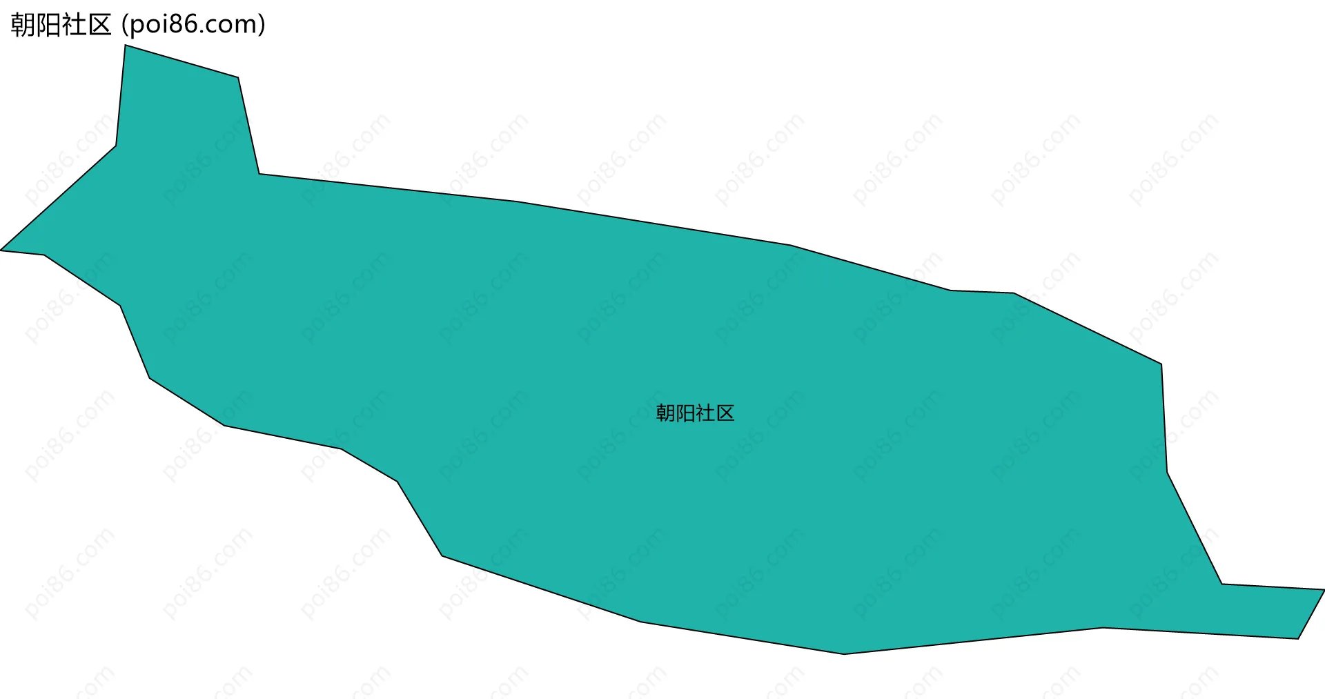 朝阳社区边界地图