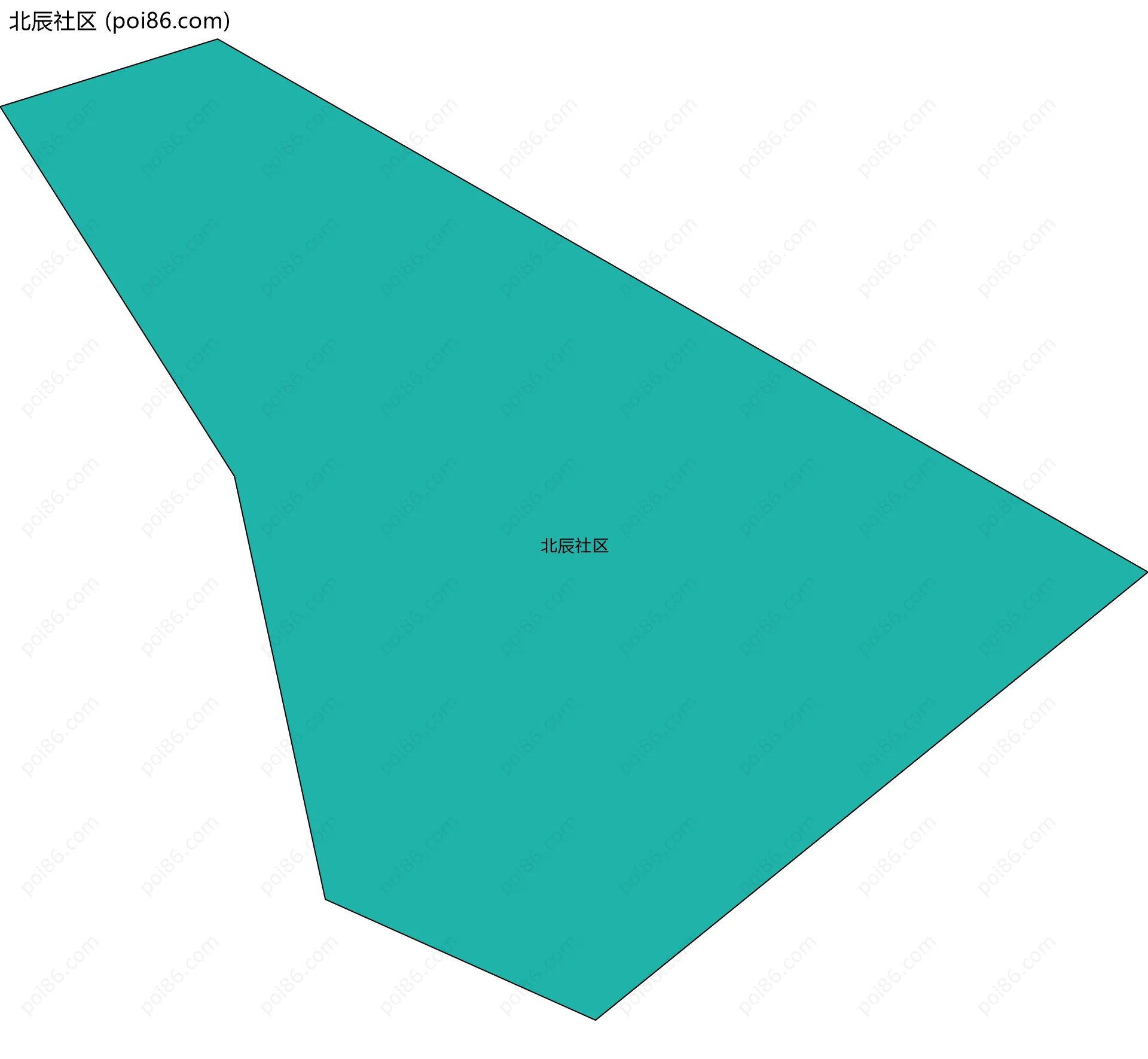 北辰社区边界地图