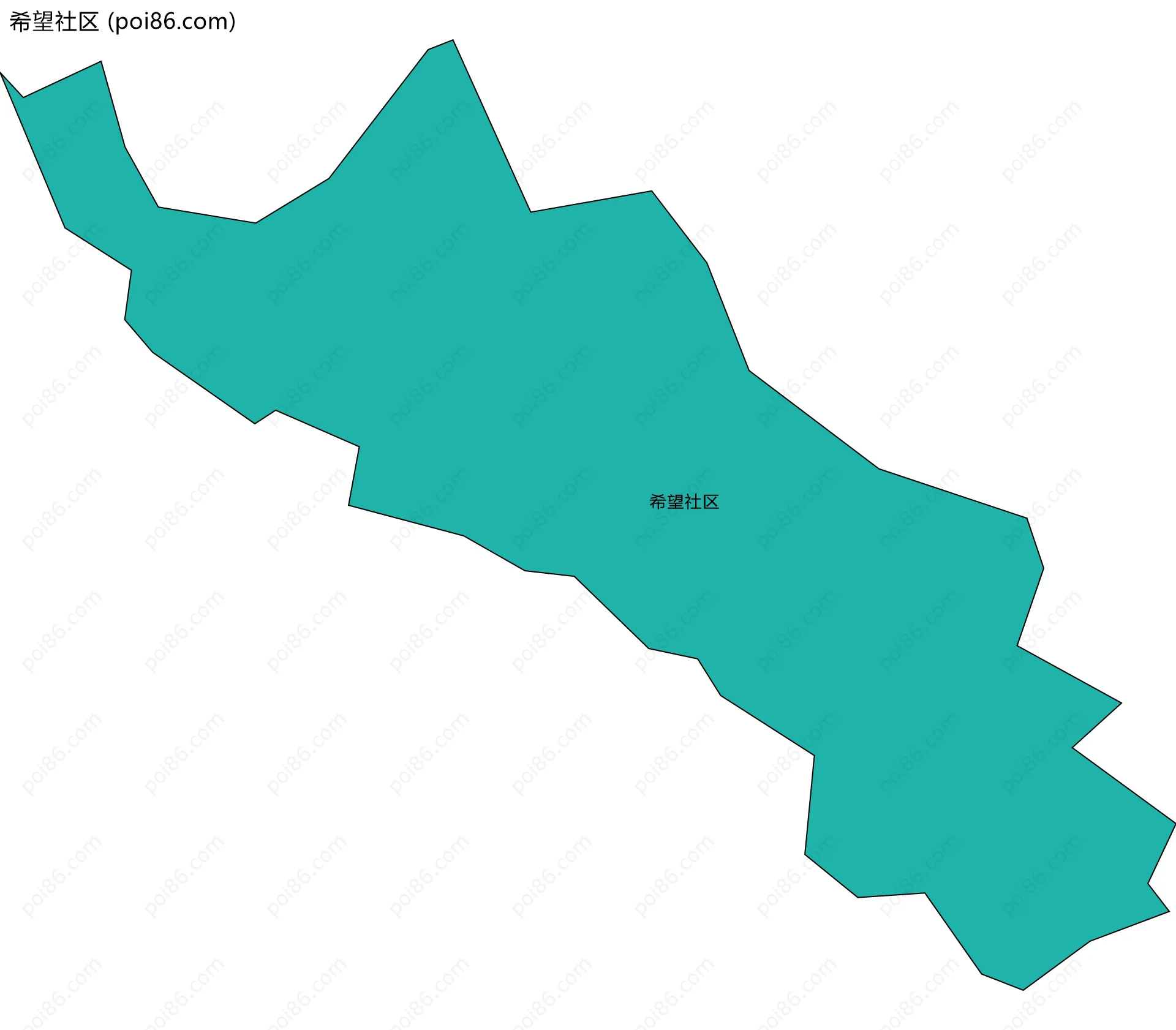 希望社区边界地图
