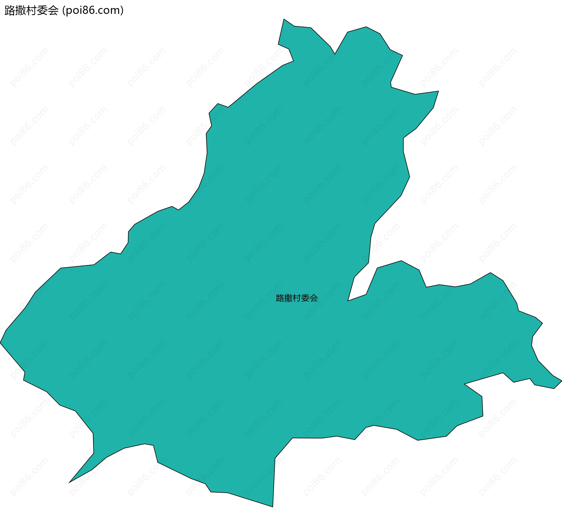 路撒村委会边界地图