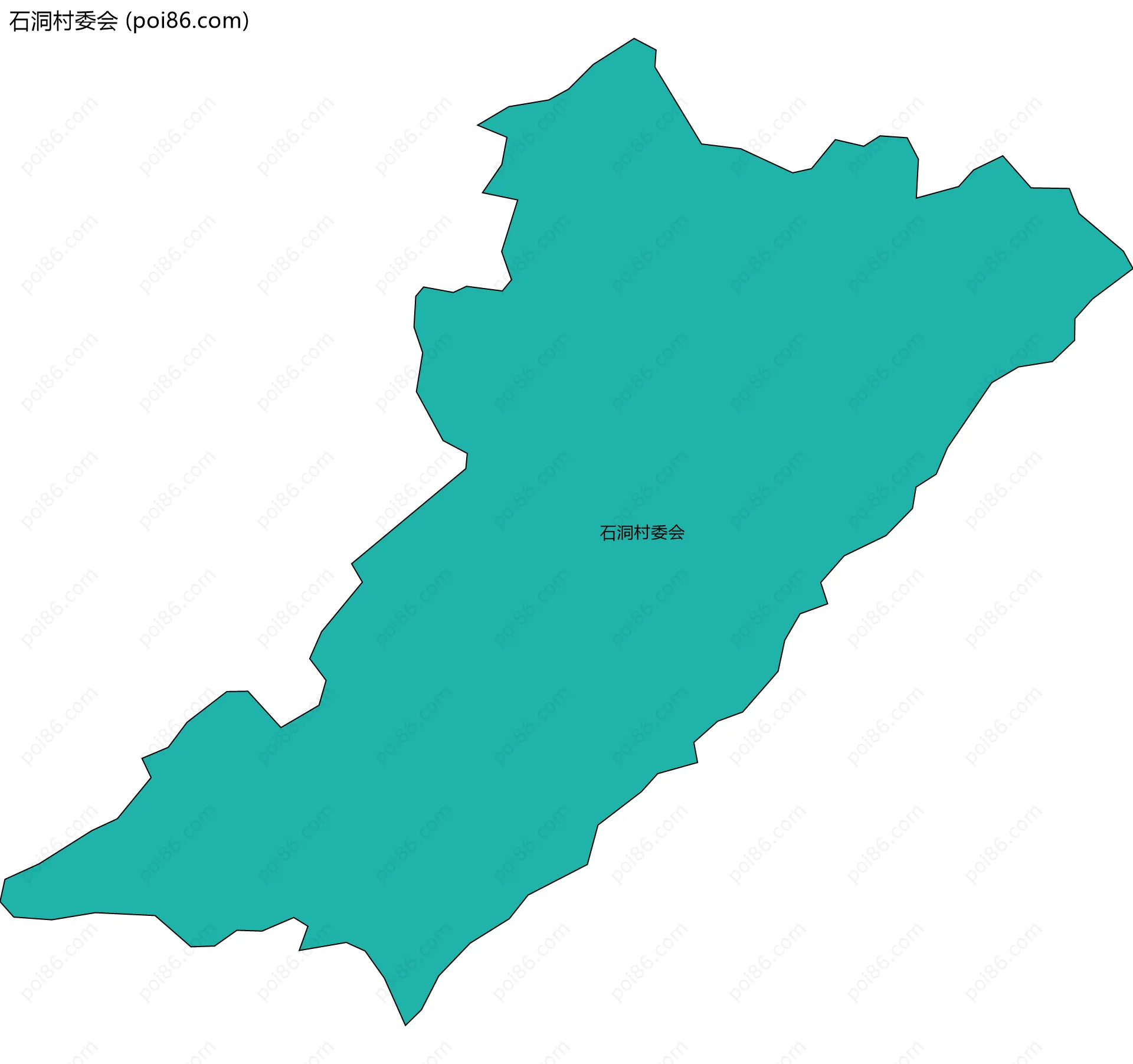 石洞村委会边界地图