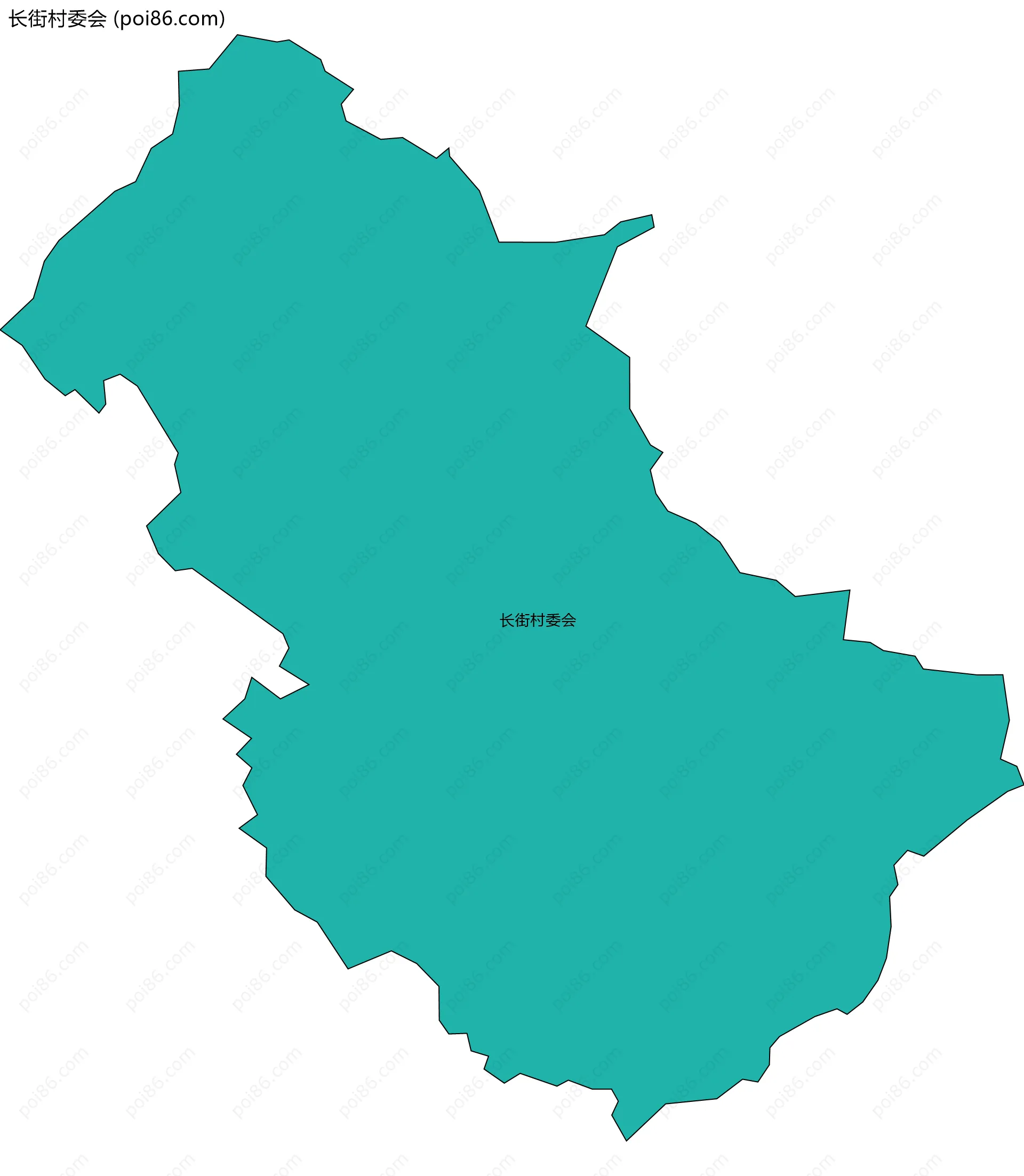 长街村委会边界地图