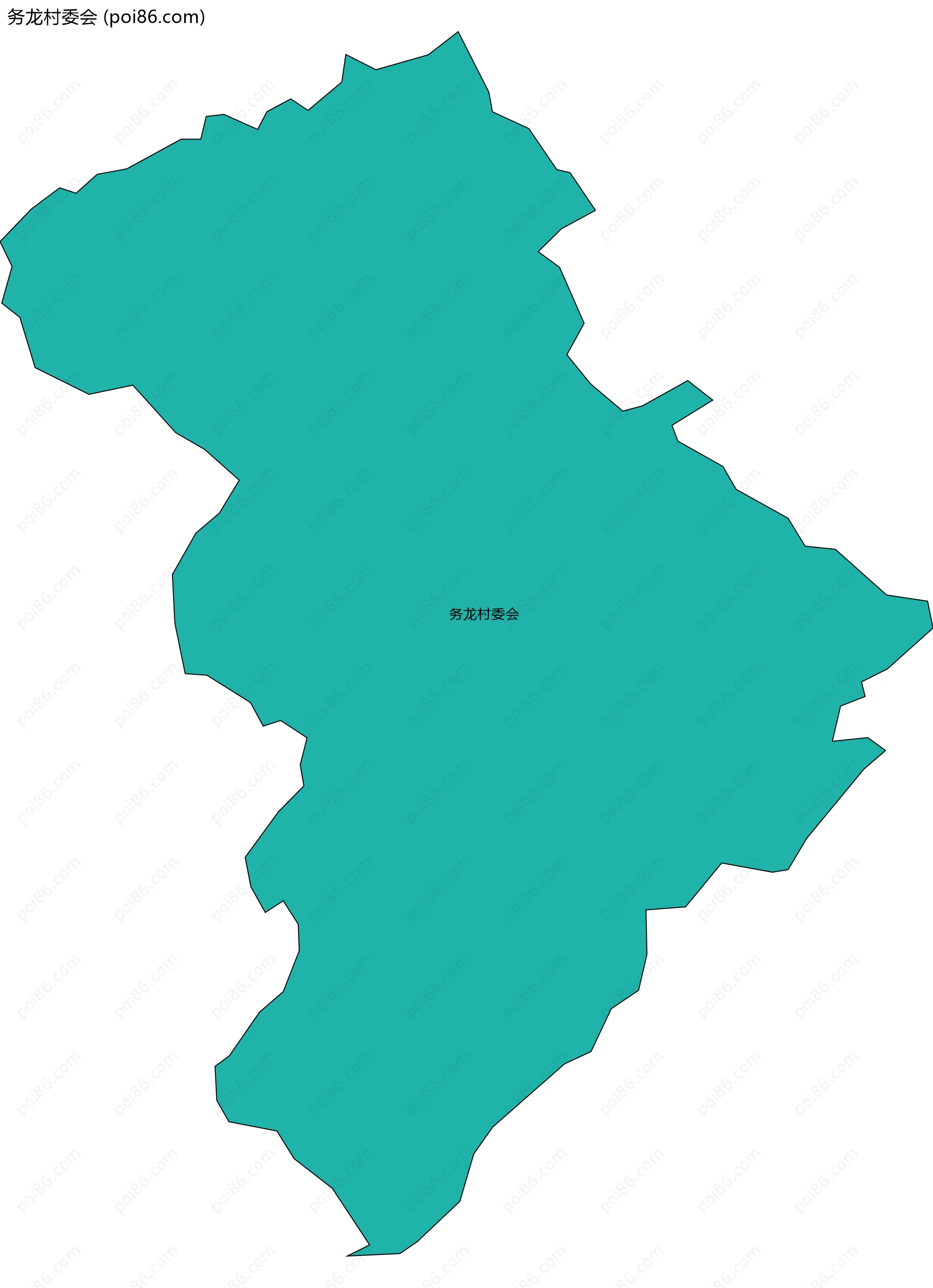 务龙村委会边界地图