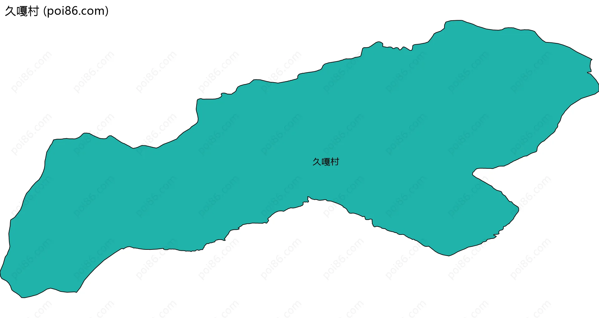 久嘎村边界地图