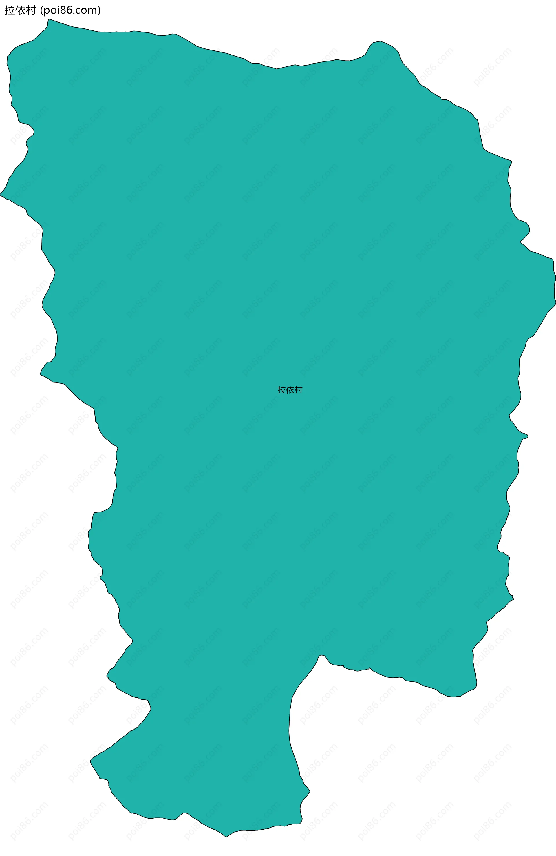 拉依村边界地图