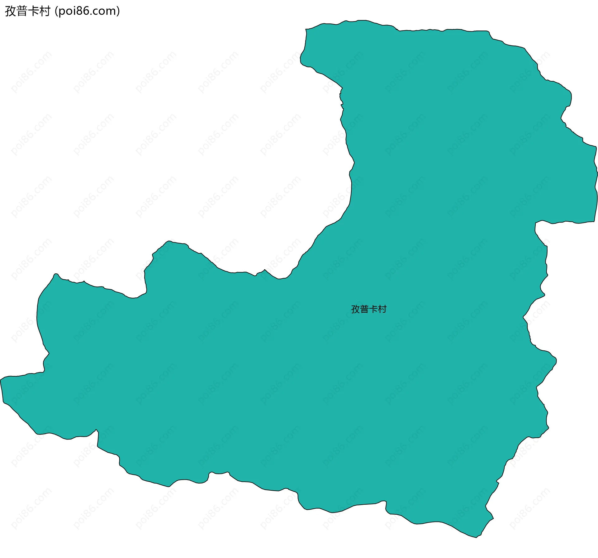 孜普卡村边界地图