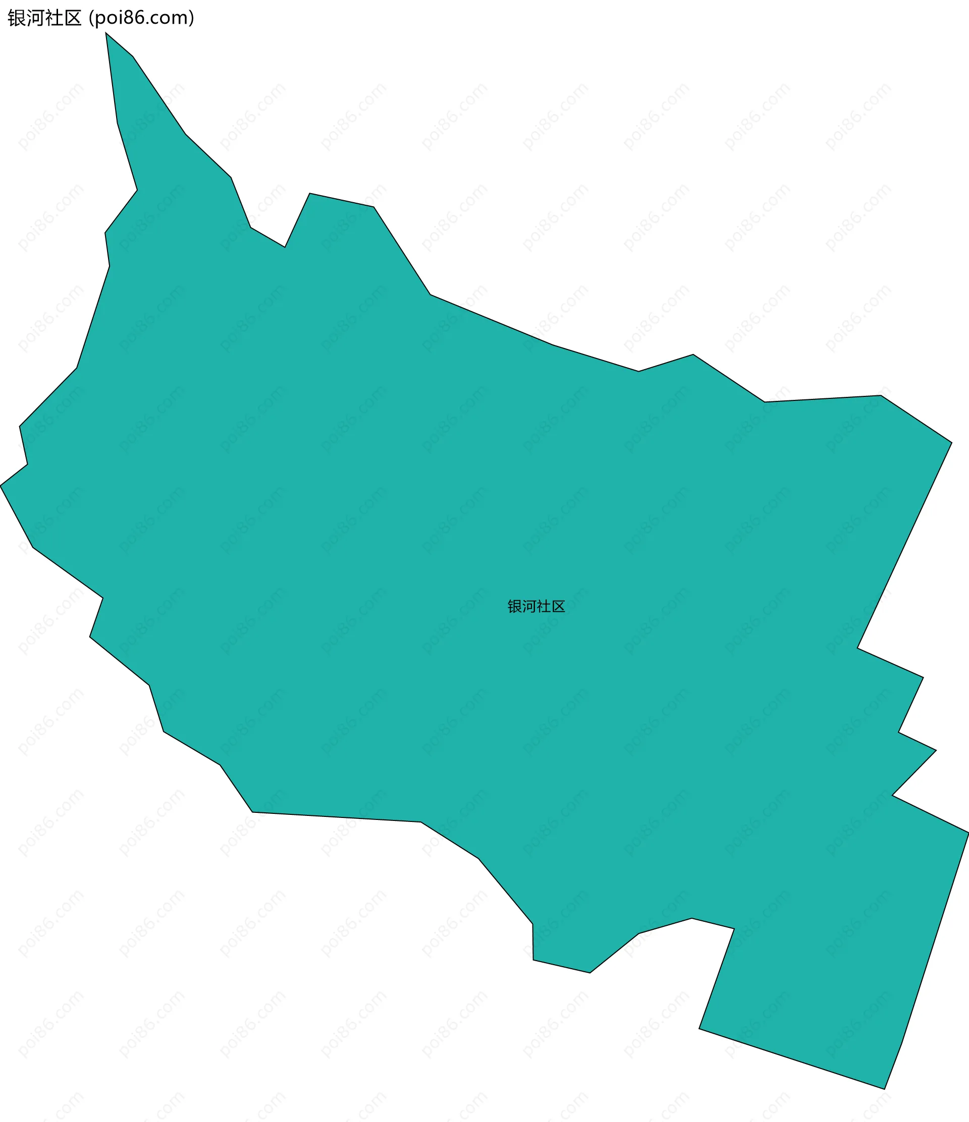 银河社区边界地图