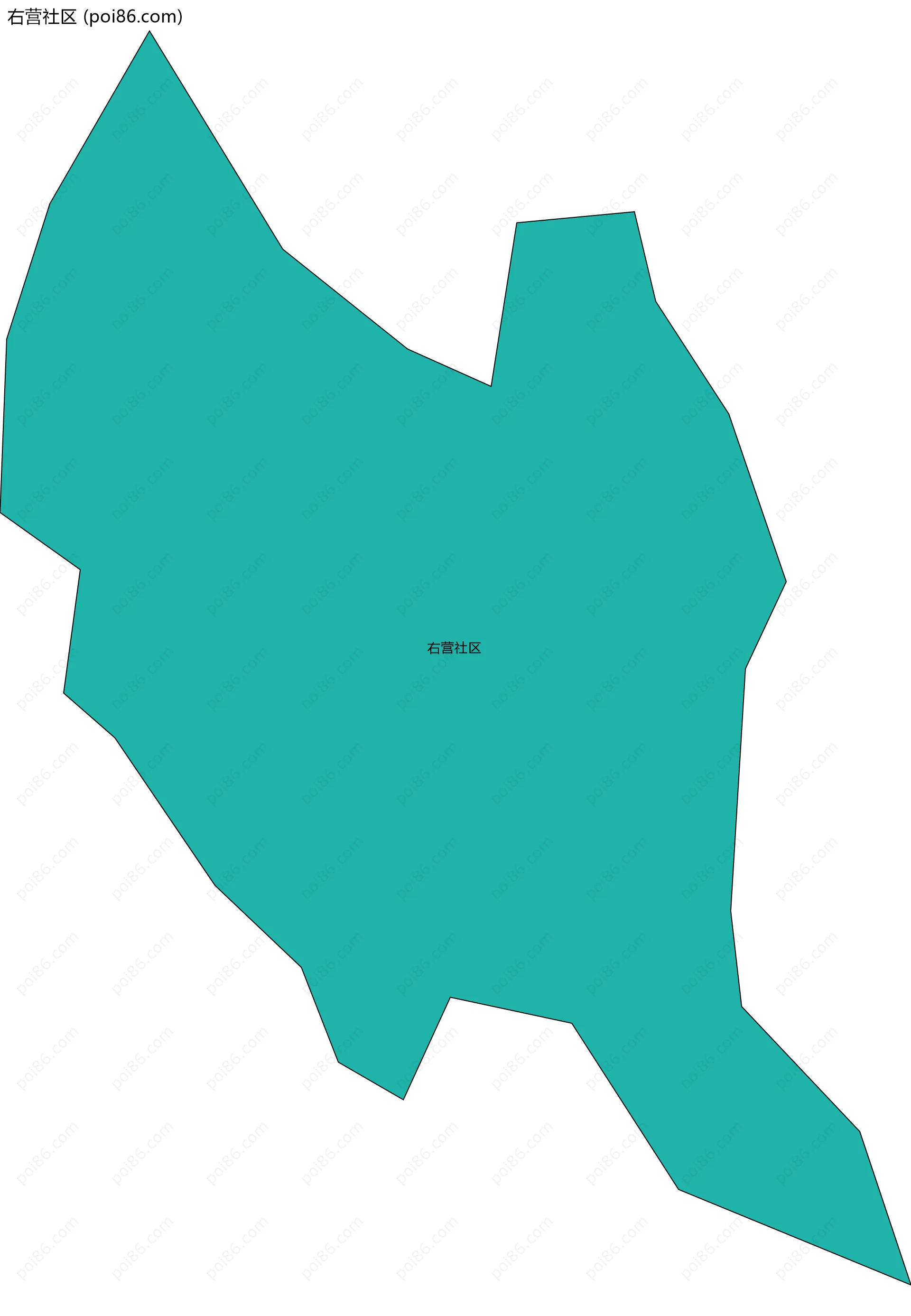 右营社区边界地图