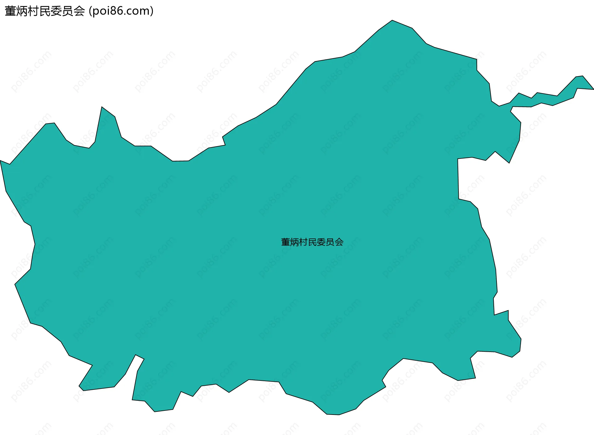 董炳村民委员会边界地图
