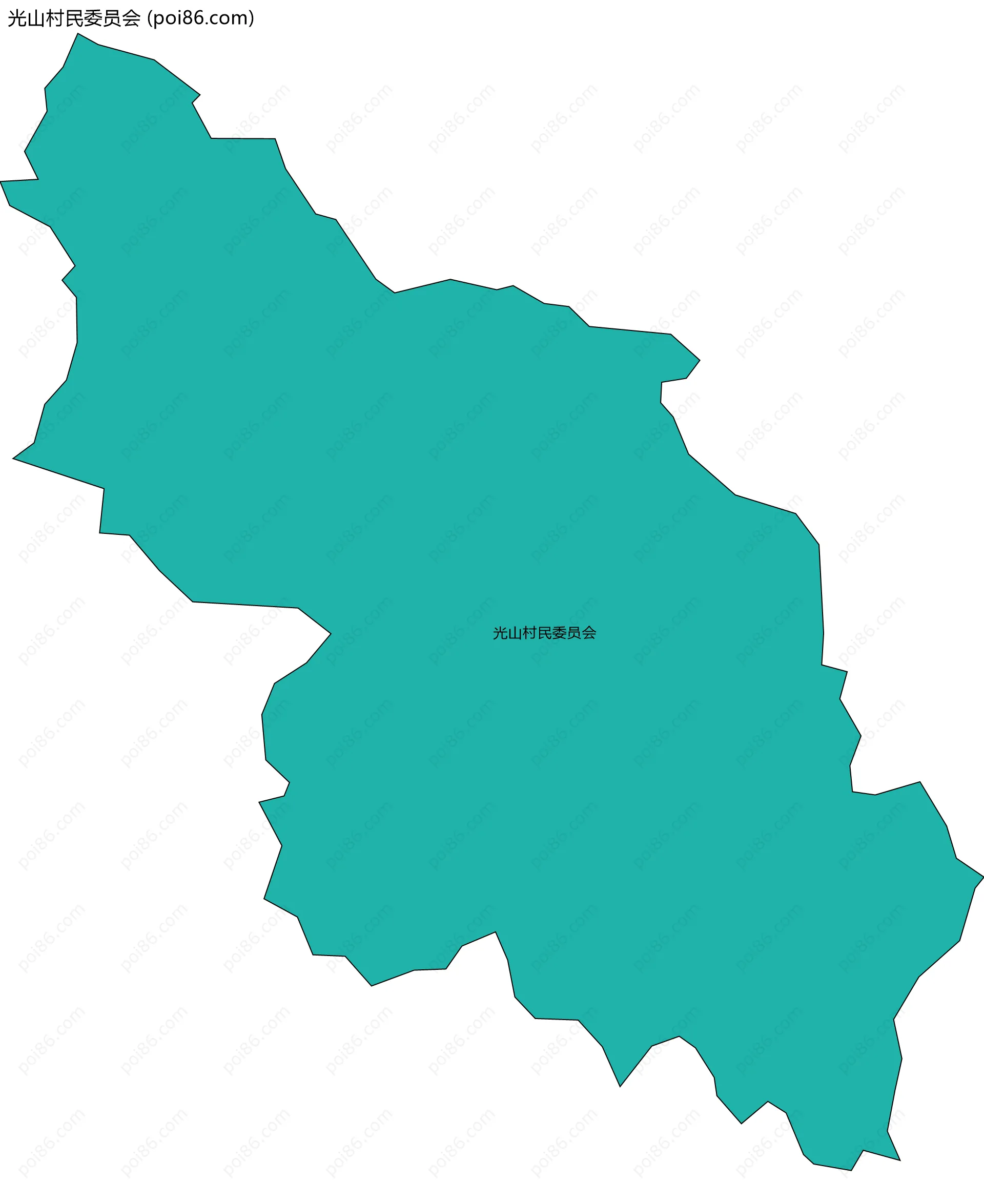 光山村民委员会边界地图